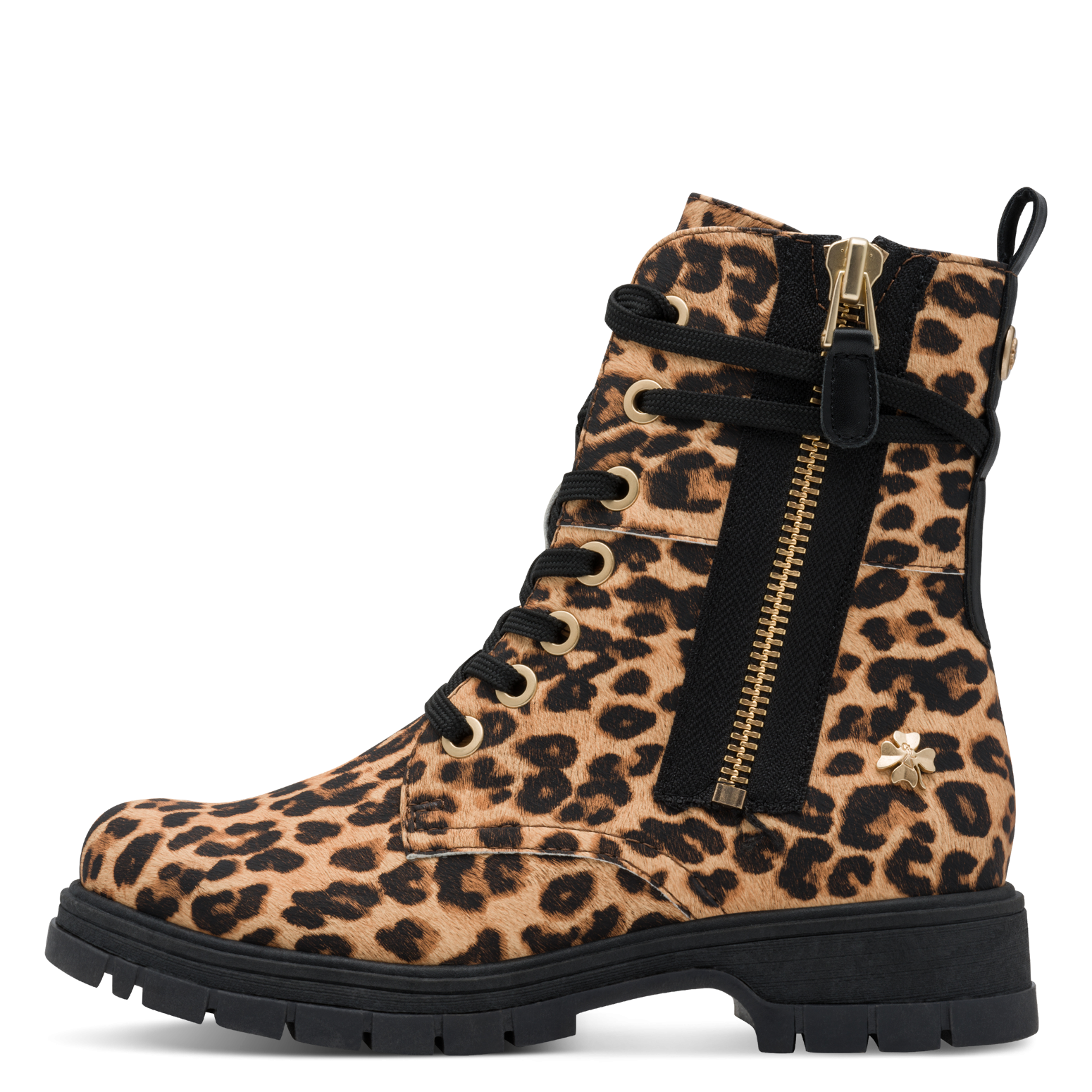 MARCO TOZZI by GMK Schnürboots, Blockabsatz, Schnürstiefelette im Animal Look