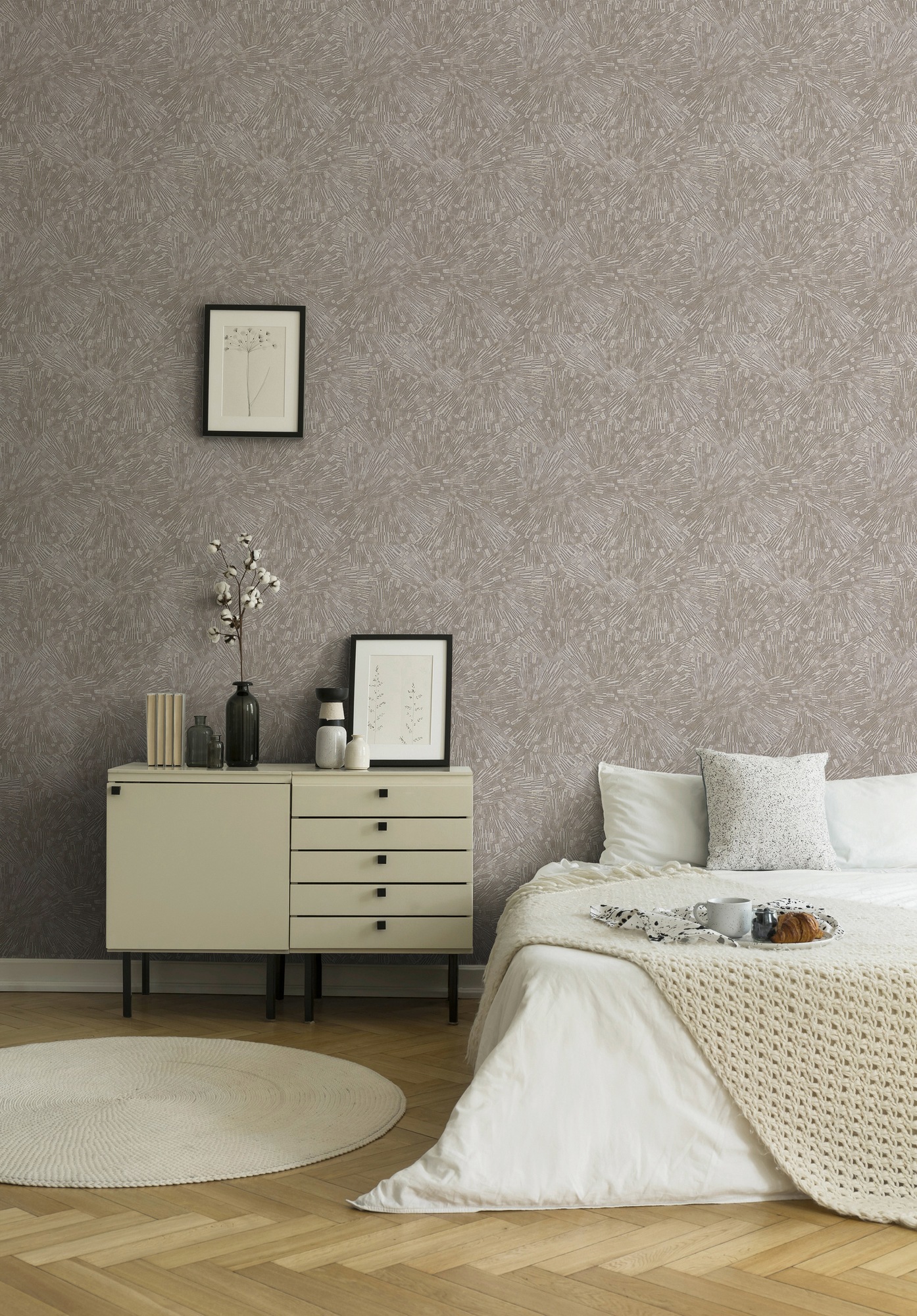 living walls Vliestapete »Titanium«, gemustert-Motiv-abstrakt, Moderne Tapete 3D Effekt Tapeten Wohnzimmer Schlafzimmer Küche modern