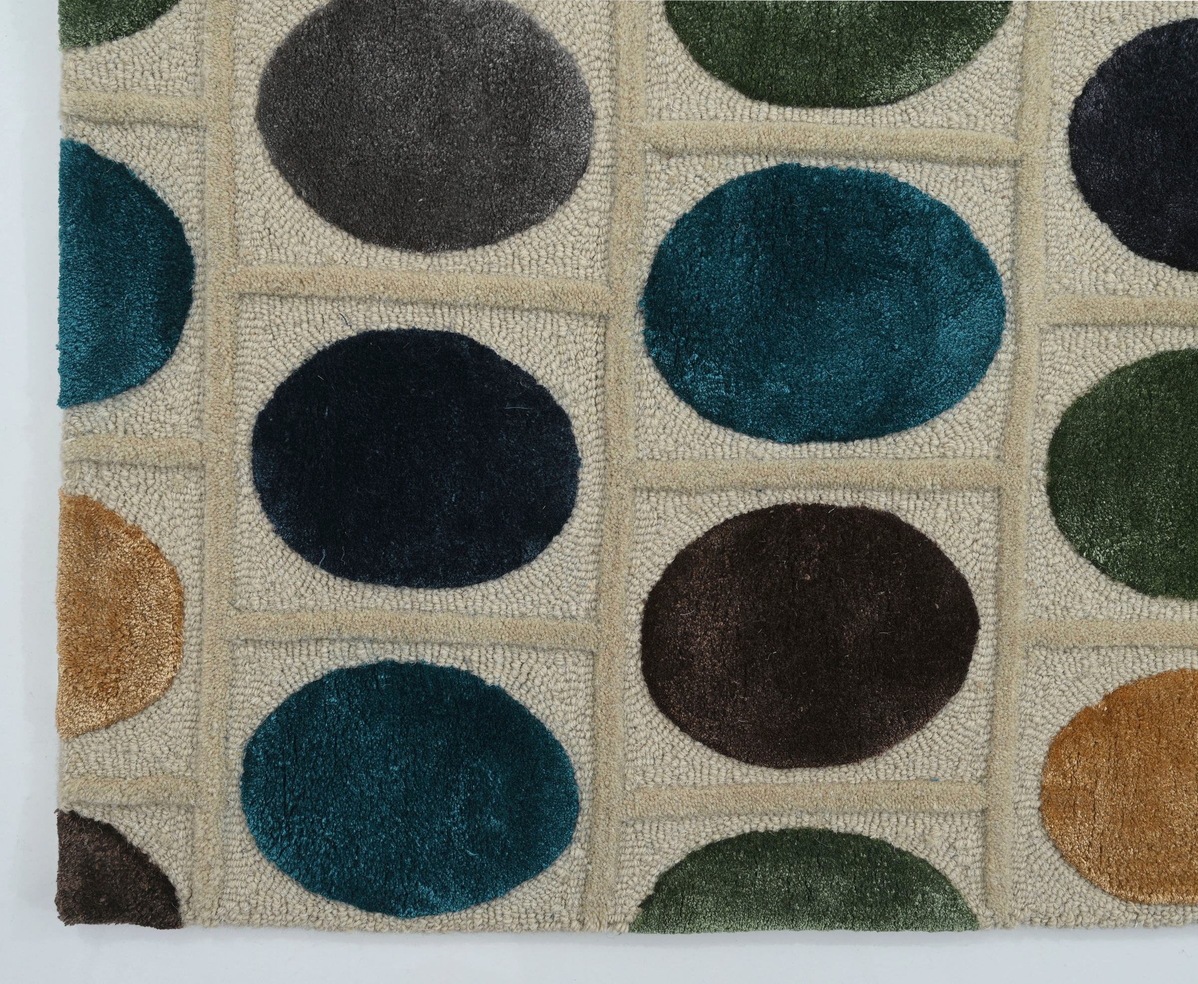 Guido Maria Kretschmer rechteckig, kaufen Teppich Glanz Punkten Wolle, mit durch online bunt Viskose, Home&Living »Kiebitz«, Hoch-Tief-Struktur