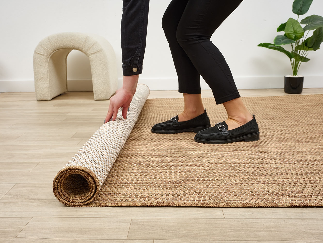 Bruno Banani Teppich »Venezia, auch als Läufer« rechteckig 4 mm Höhe In- und Outdoor geeignet, Sisal-Optik, Wetterfest & UV-beständig