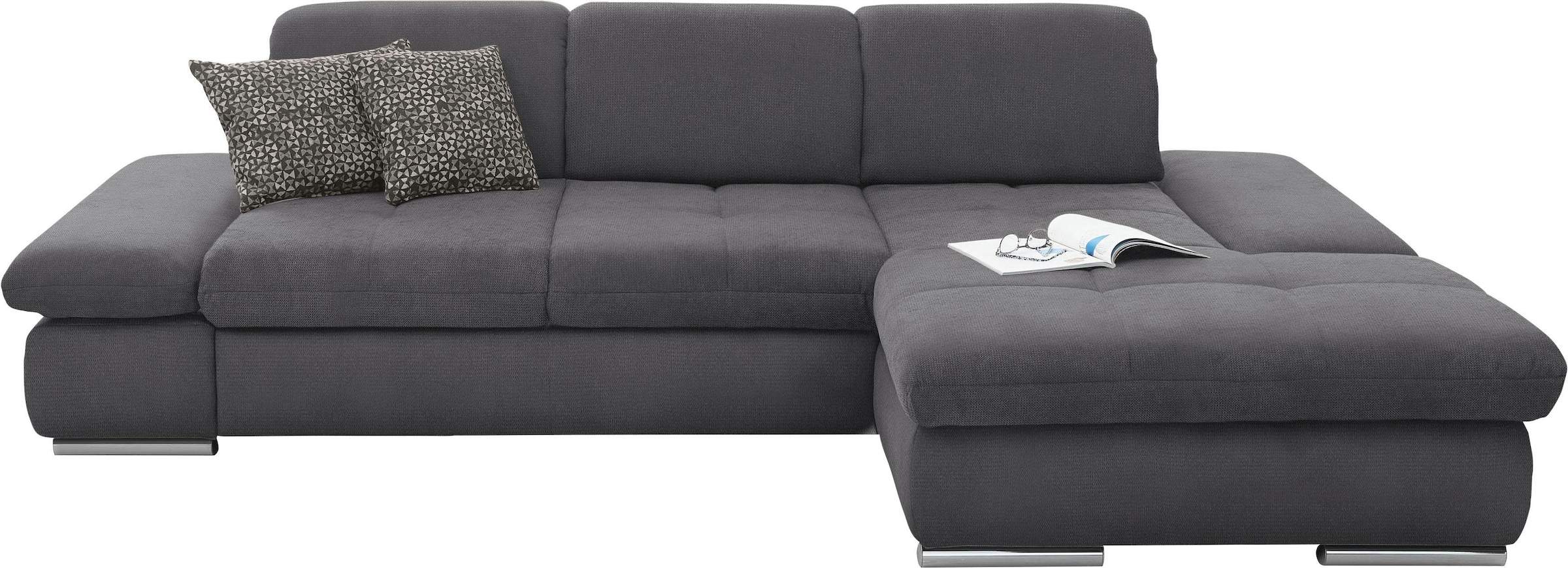 set one by Musterring Ecksofa "SO4100 V", mit verstellbaren Kopfteilen, wah günstig online kaufen