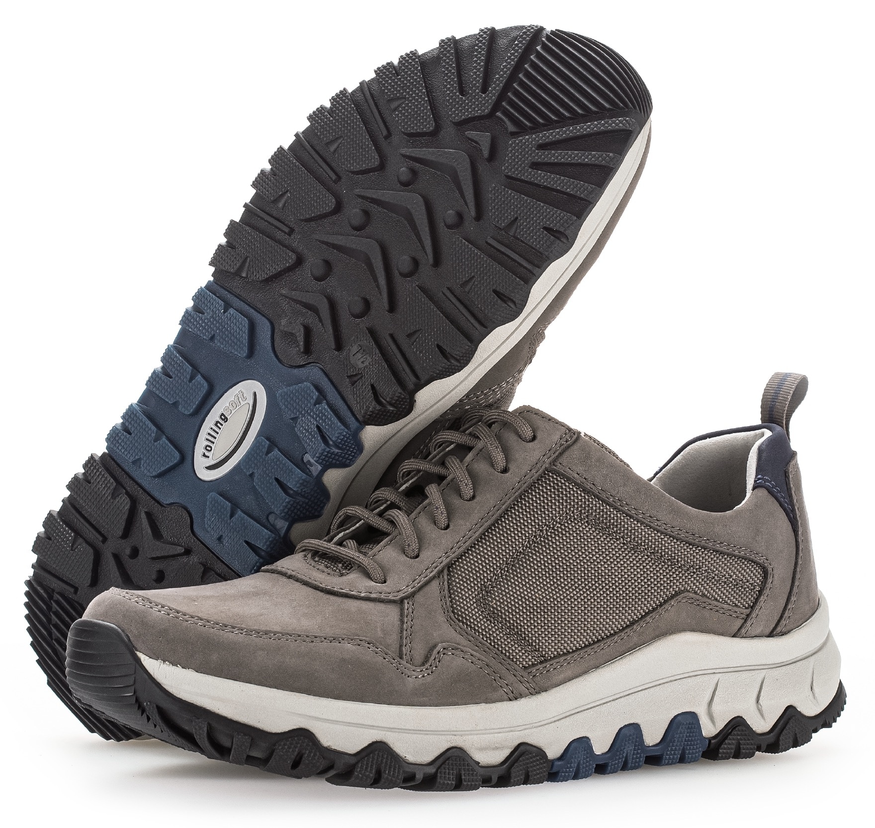 Gabor Rollingsoft Keilsneaker  , Freizeitschuh, Halbschuh, Schnürer mit Kontrastnähten, G-Weite