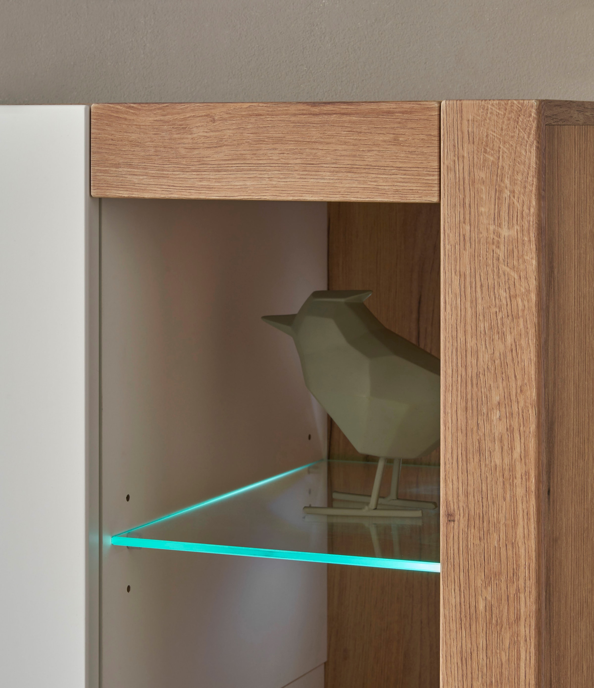 INOSIGN Lowboard »Brixen, moderner TV-Schrank, Kommode in Eiche Evoke Dekor mit Weiß«, Metallgriffe, ausreichend Stauraum, vielseitig einsetzbar