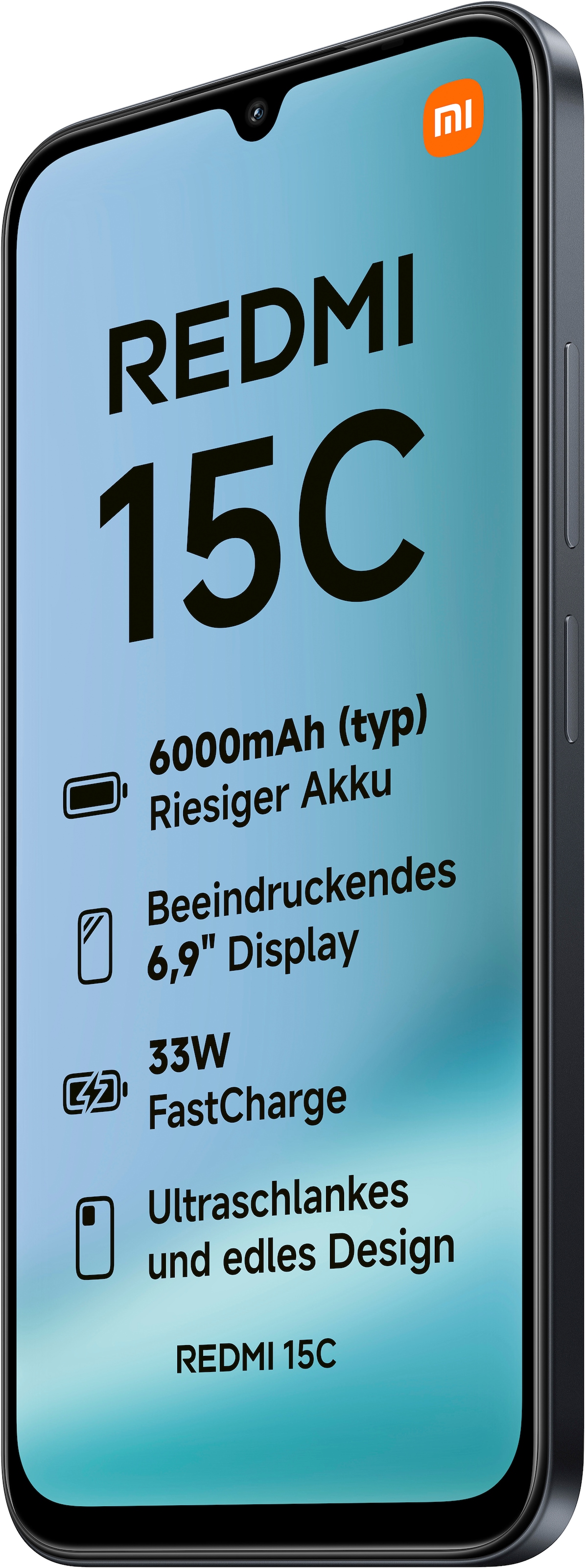 Xiaomi Smartphone »Redmi 15C 5G 4+128GB«, Midnight Black