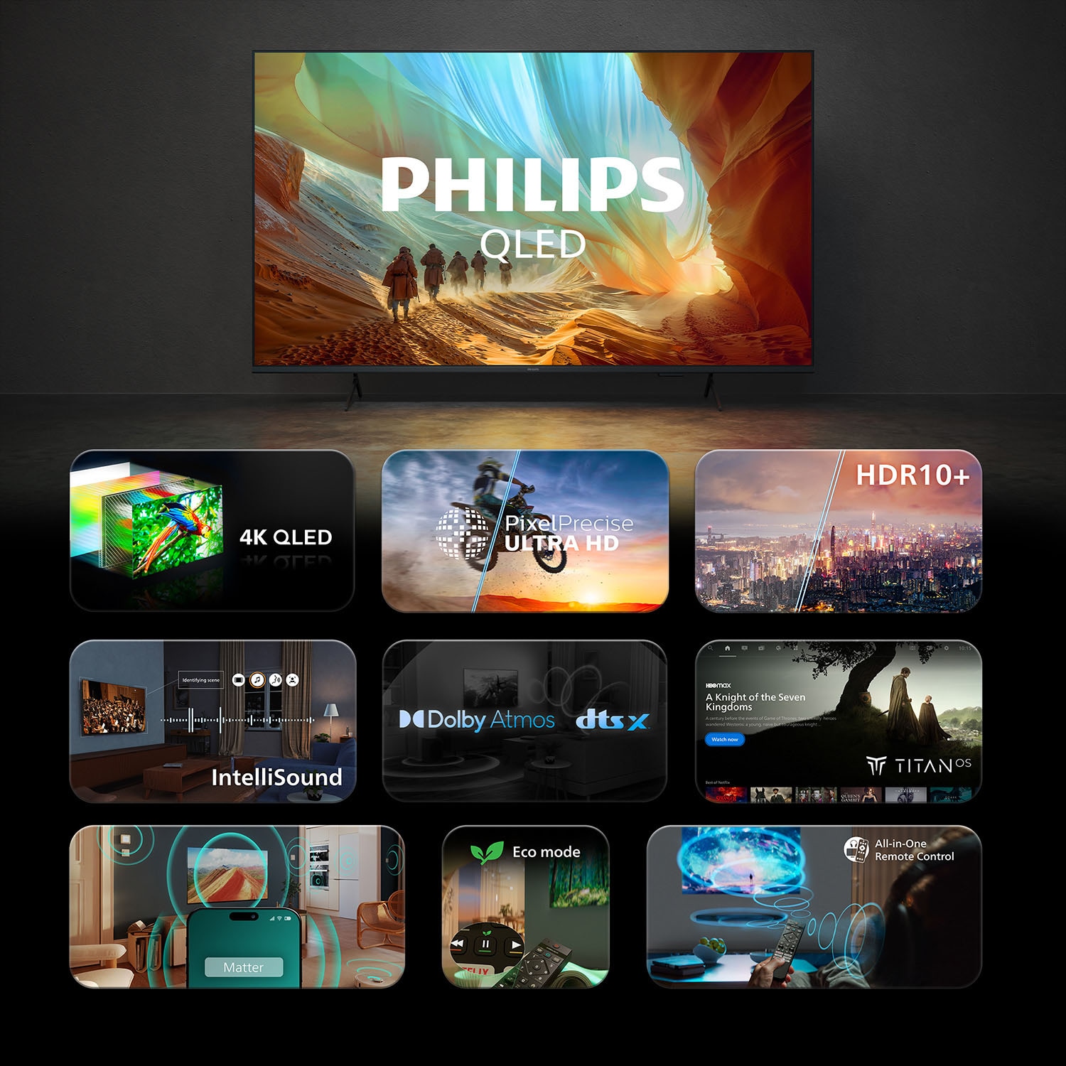 Philips QLED-Fernseher »55PQS7801/12« 139 cm/55 ″ Smart-TV