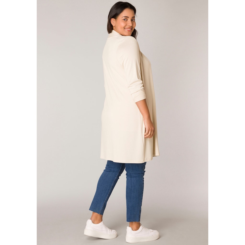 Base Level Curvy Longstrickjacke