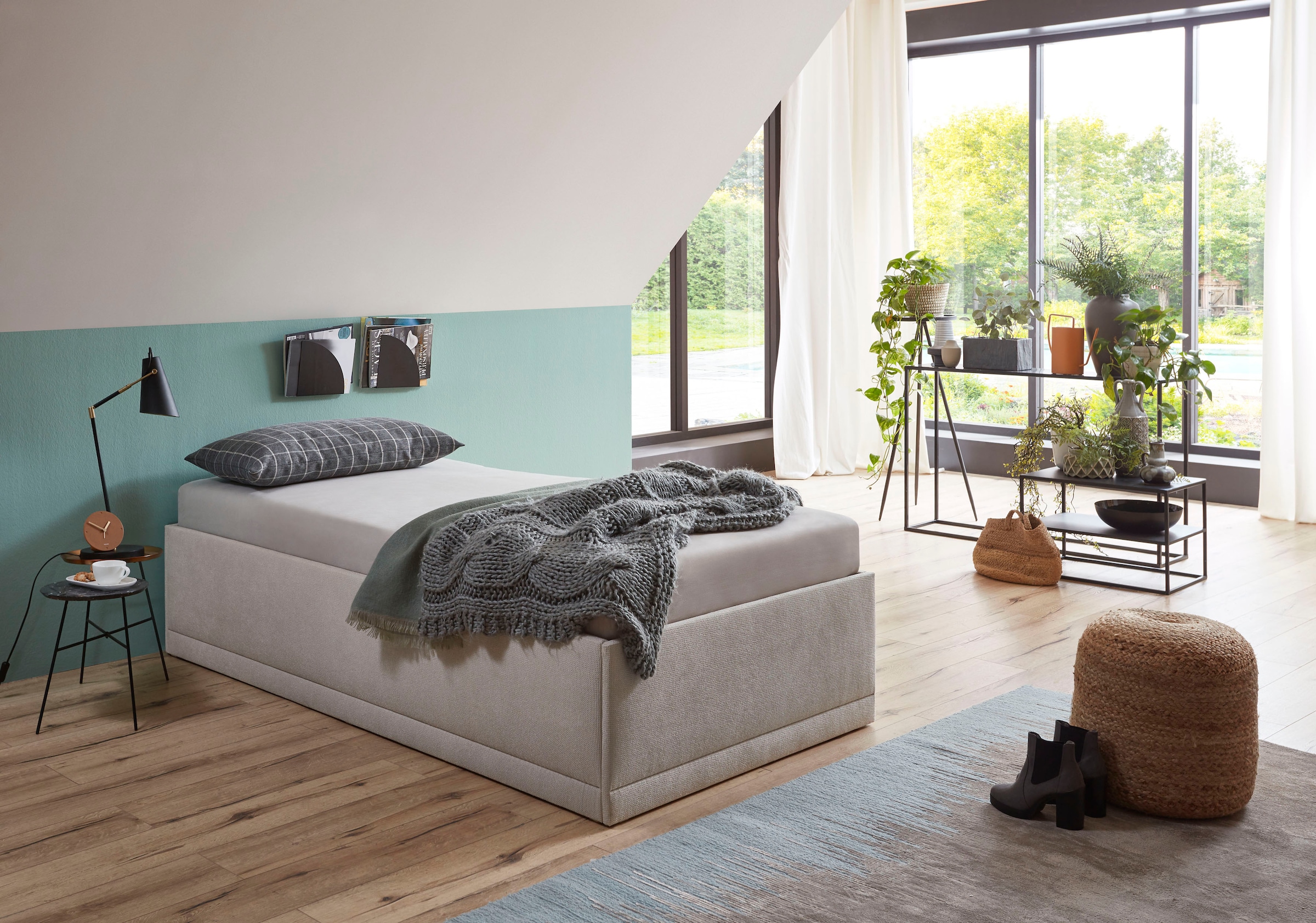 Westfalia Schlafkomfort Polsterbett "Texel" Komforthöhe mit Zierkissen, Bet günstig online kaufen