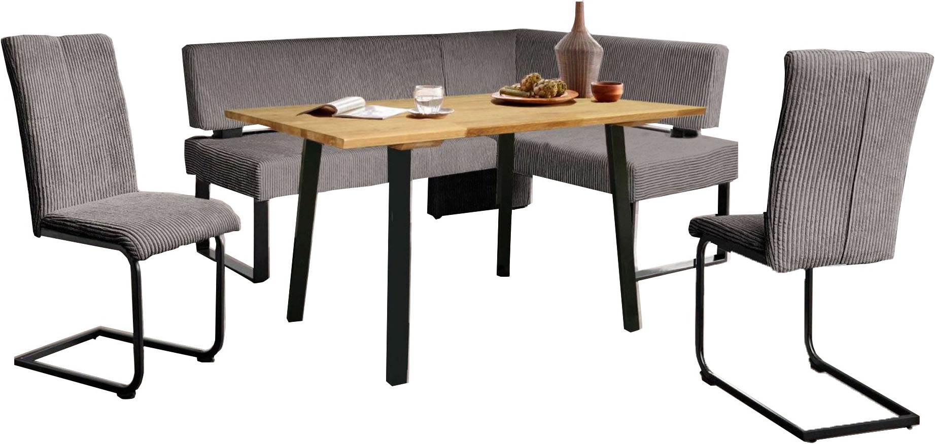 Home affaire Eckbankgruppe »Oliver« Set, 4-tlg, 4 Stk. tlg. Eckbank mit Wel günstig online kaufen