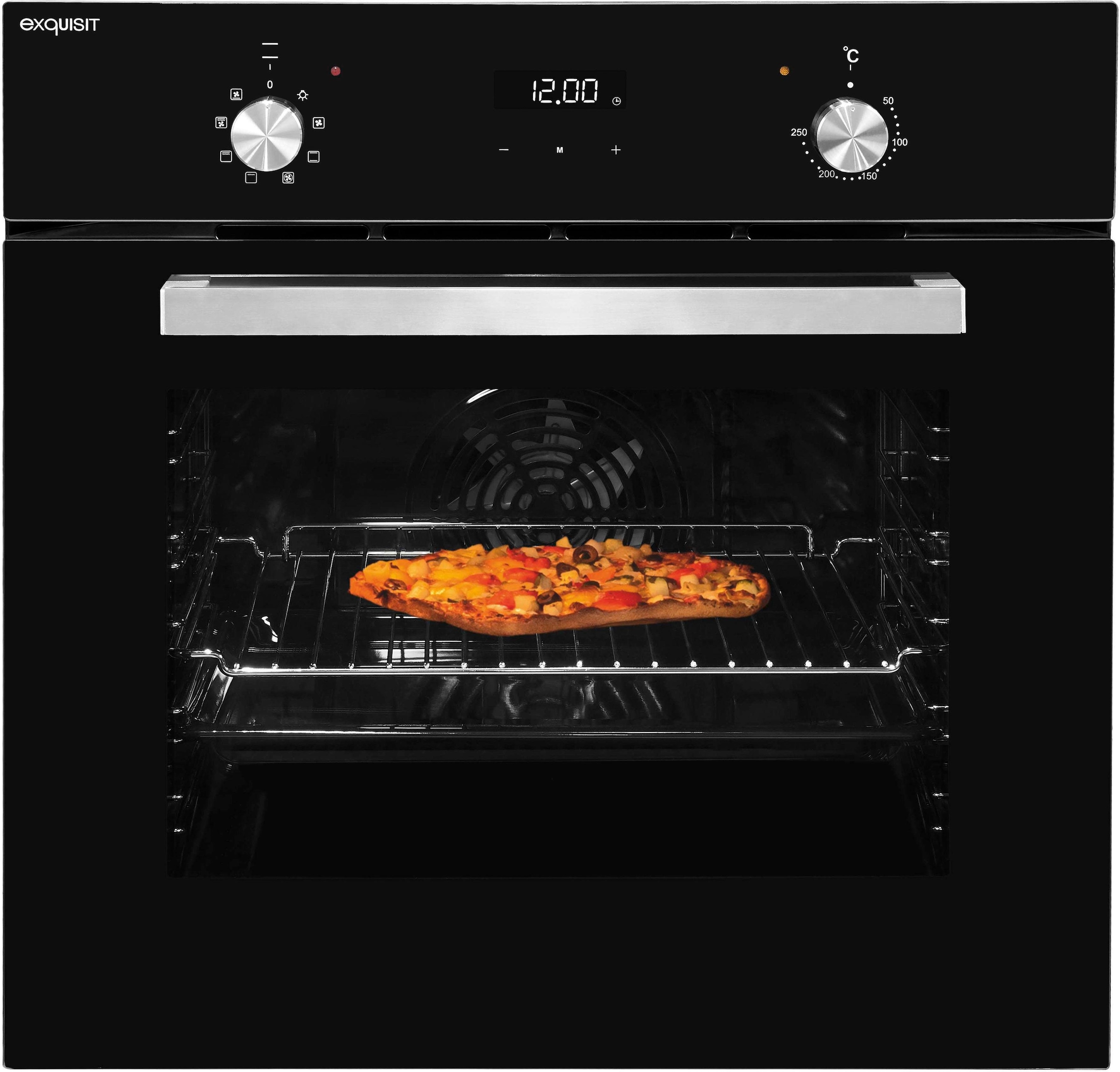 4. Bild von exquisit Einbaubackofen »EBE 657-2H sw«, EBE 657-2H sw
