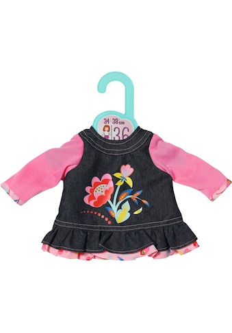 Puppenkleidung »Dolly Moda, Jeans Kleid Blumen 36 cm«