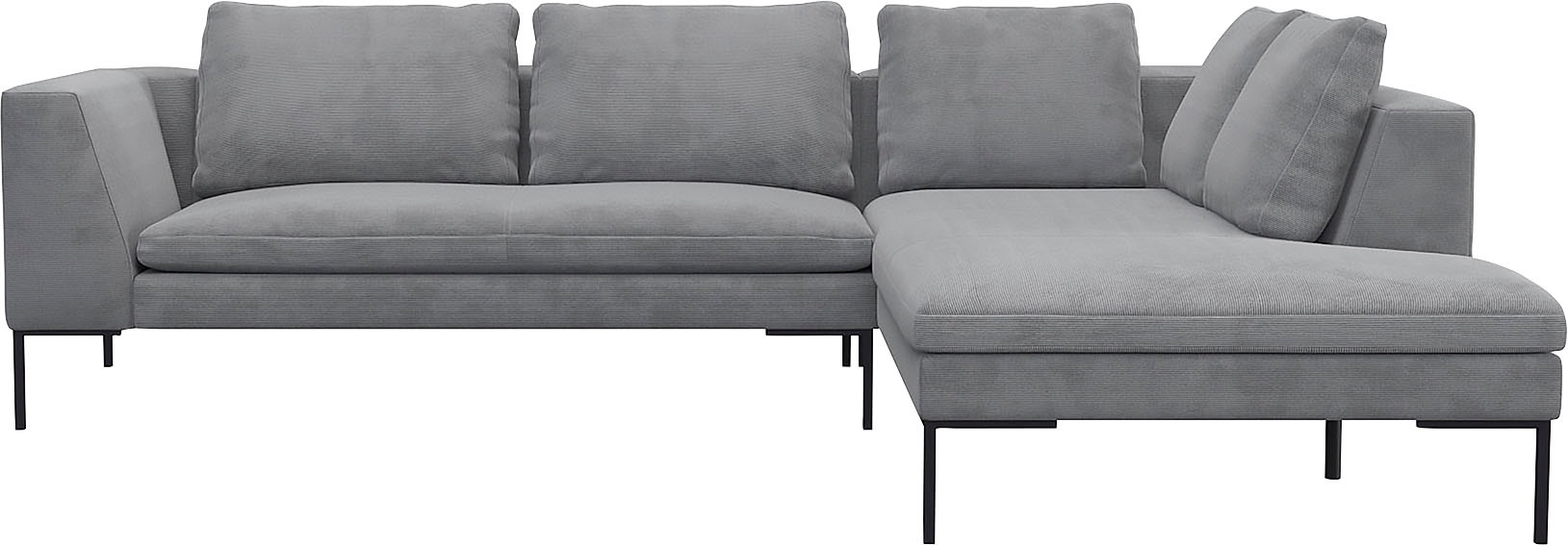 FLEXLUX Ecksofa »Loano, superbequemer Sitzkomfort durch Kaltschaum im Sitz« günstig online kaufen
