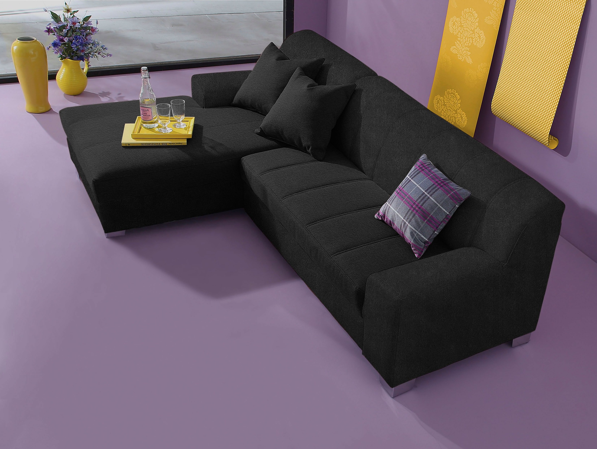 INOSIGN Ecksofa »Anzio, elegant und gemütlich, Breite 239cm, L-Form«, wahlw günstig online kaufen