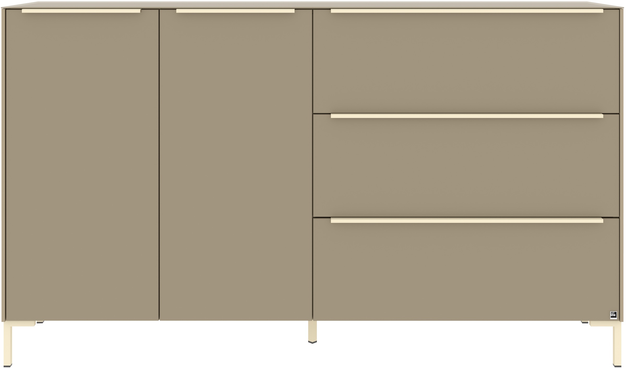 set one by Musterring Sideboard »Reno« 1 Stk. tlg. Mit Winkelfuß in diversen Farben, 108 cm Höhe & Farbauswahl