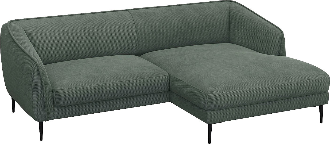 FLEXLUX Ecksofa »Belle Designsofa, bequem durch Kaltschaum im Sitz«, Skandi günstig online kaufen