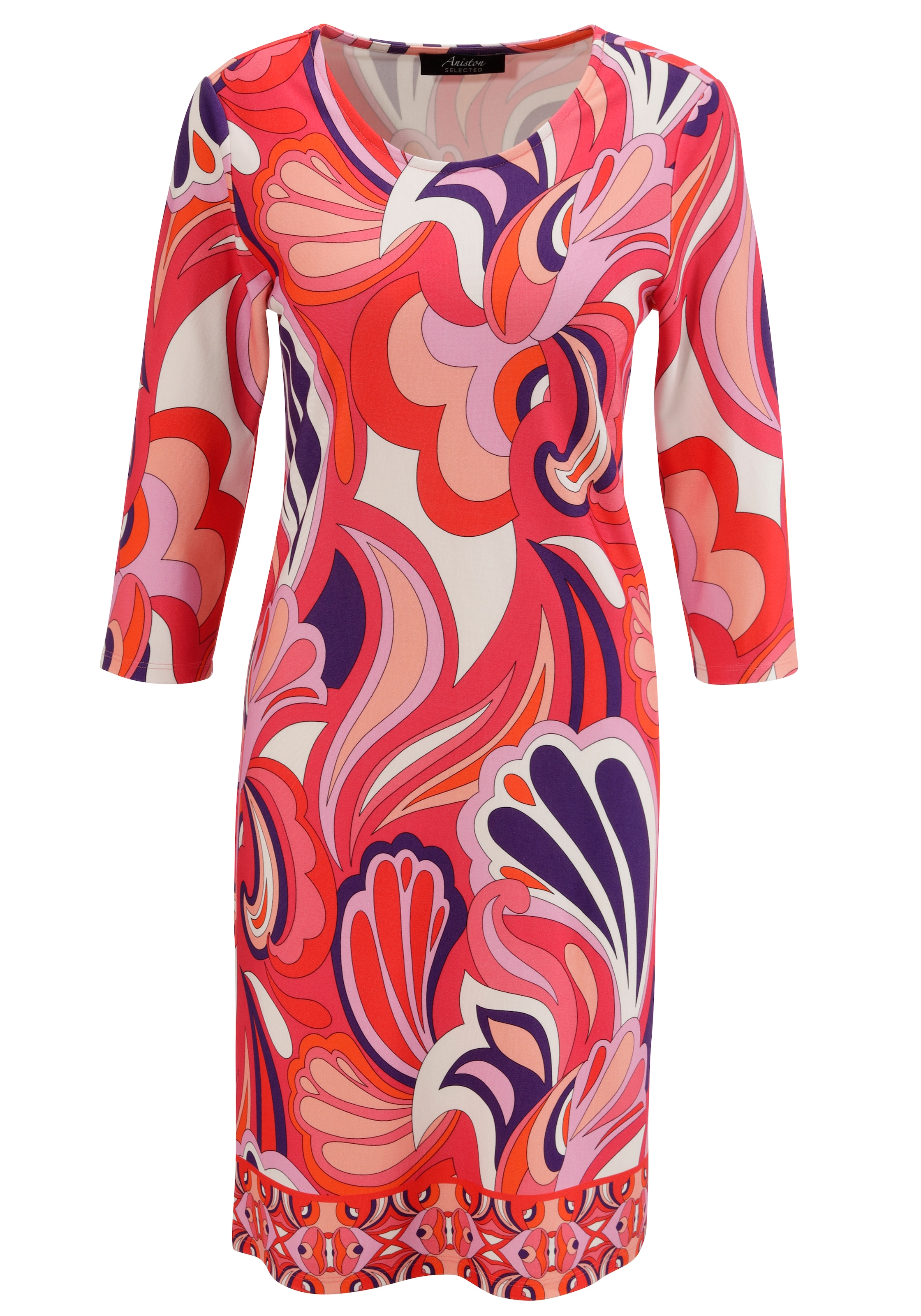Aniston SELECTED Sommerkleid, mit extravaganten, graphischen Druck