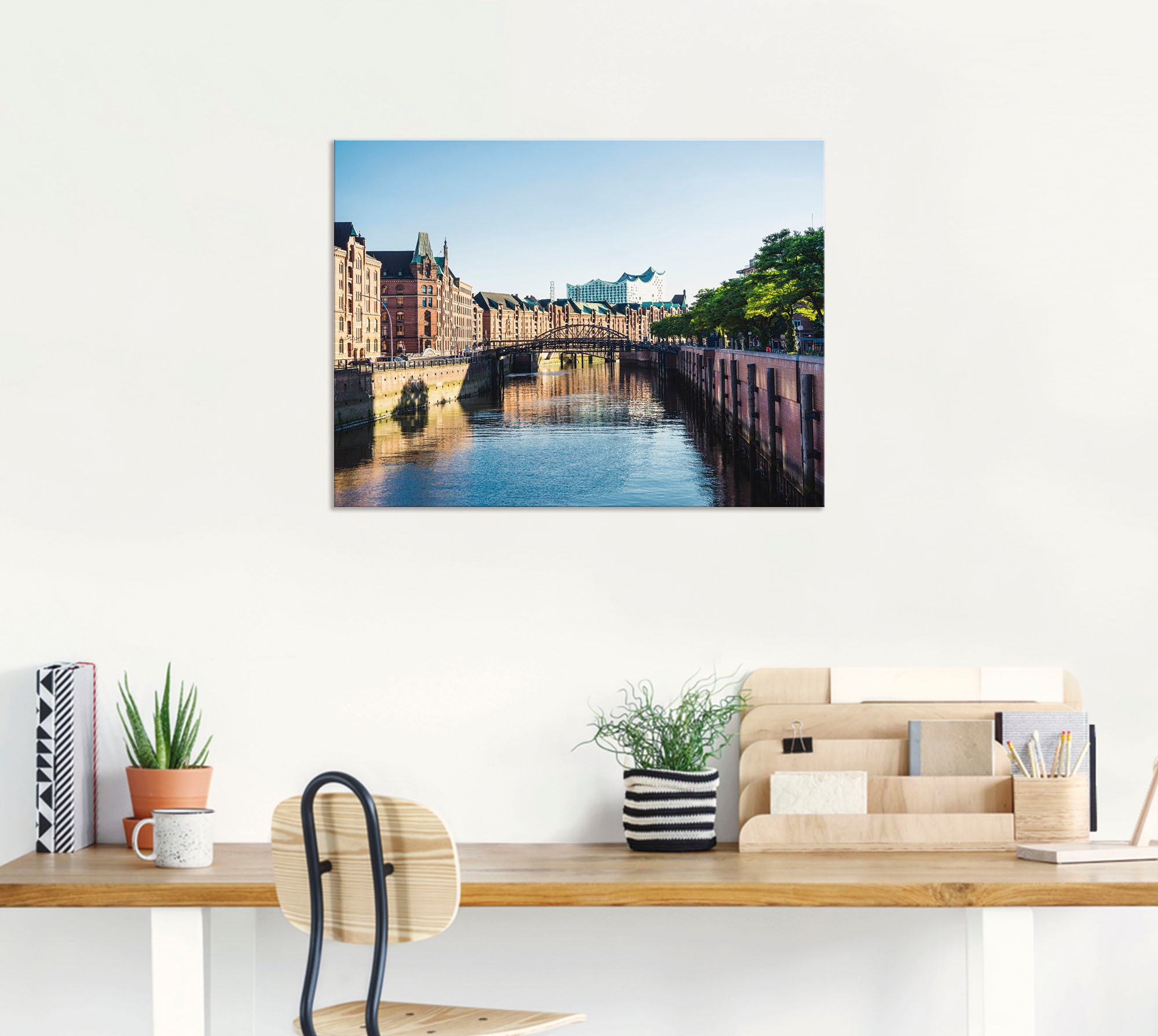 Artland Wandfolie »Hamburg Speicherstadt«, Deutschland, (1 St.), selbstklebend