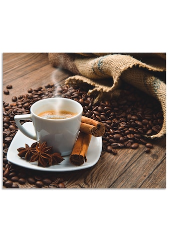 Artland Küchenrückwand »Kaffeetasse Leinensack mit Kaffeebohnen«, (1 tlg.),... kaufen