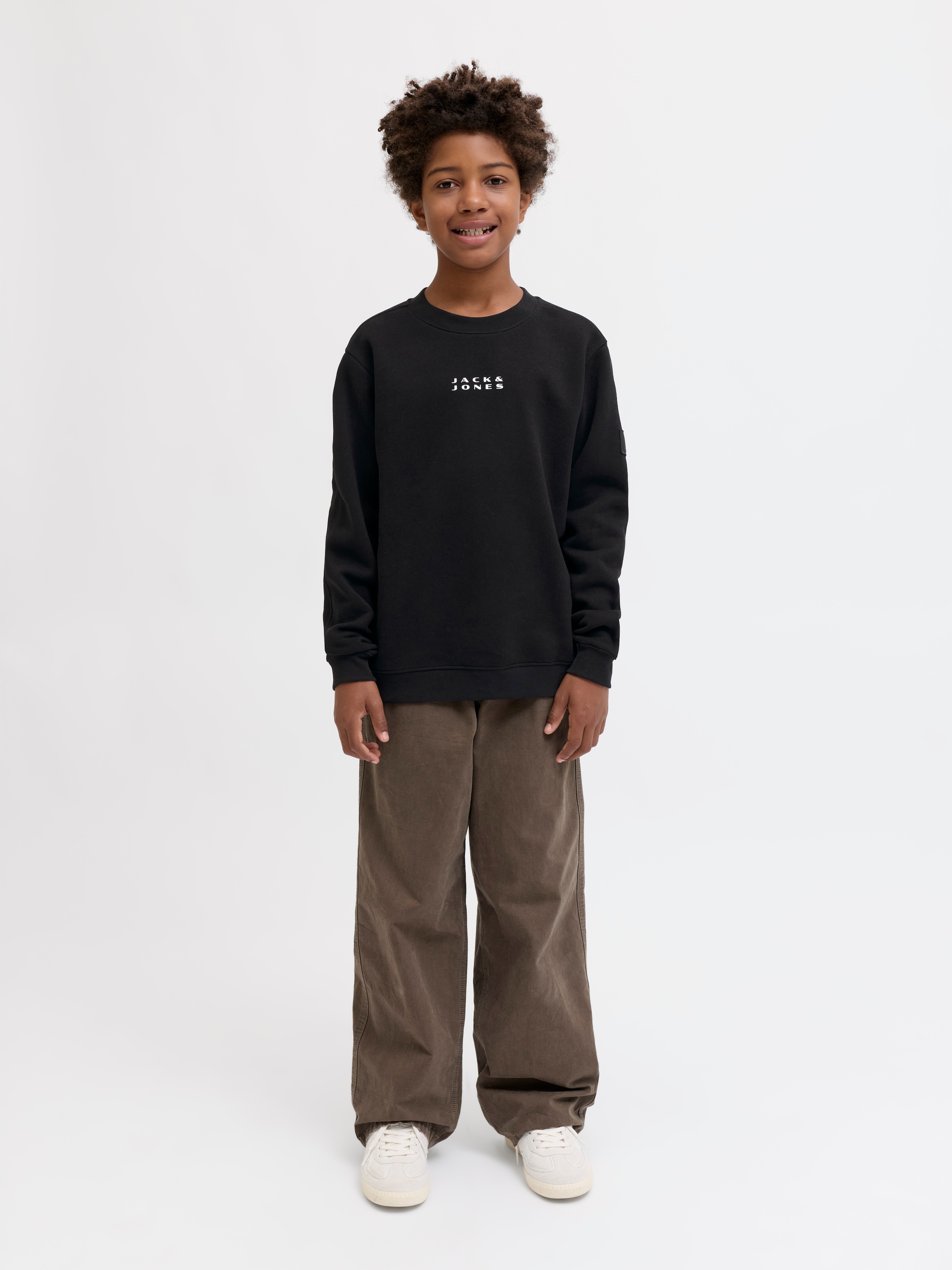 Jack & Jones Junior Sweatshirt »JCOPOINT SWEAT BADGE CREW NECK BF JNR«
