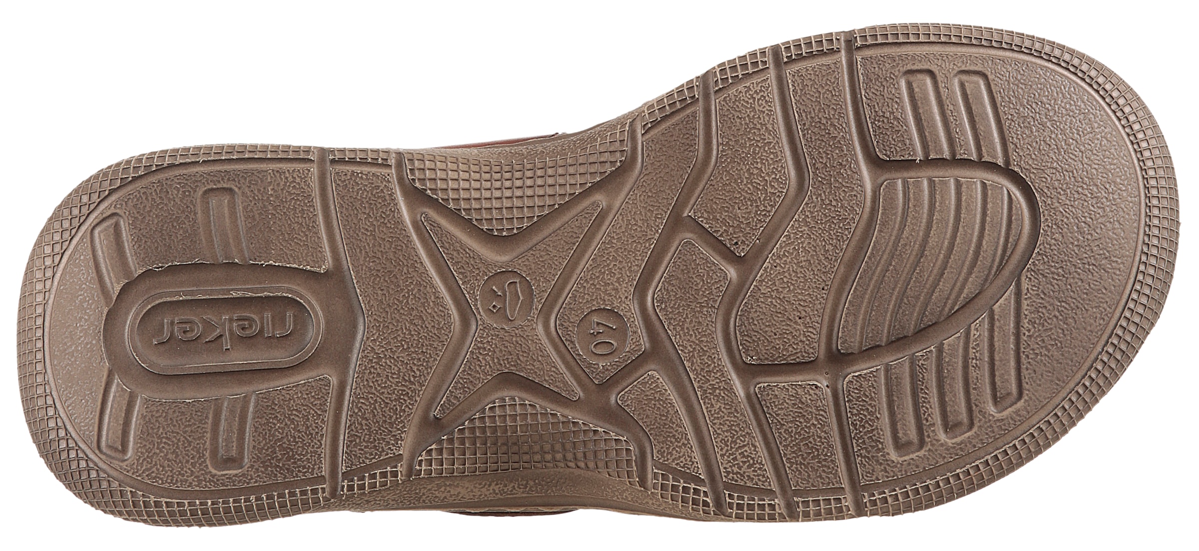 Rieker Pantolette, Strandschuh, Sommerschuh, Hausschuh mit Klettriemchen