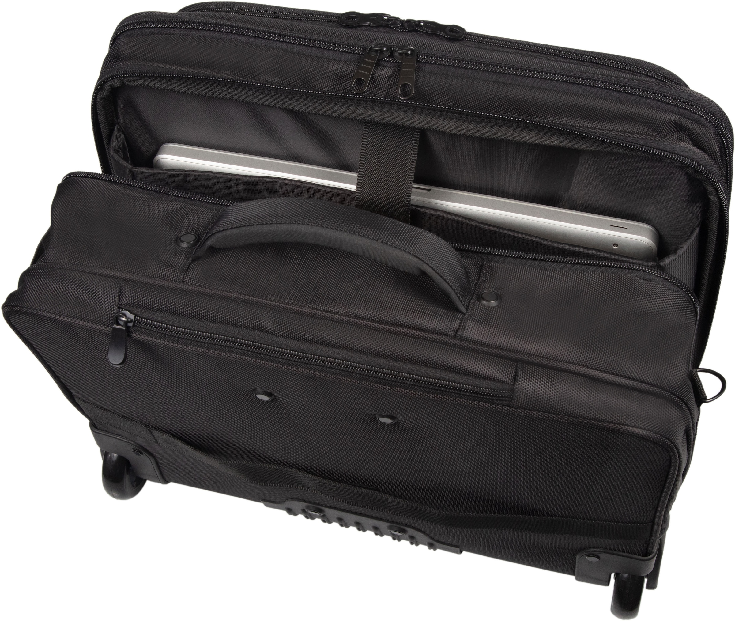 LIGHTPAK® Business-Trolley »RPET«, 2 Rollen, mit Laptopfach; aus recyceltem Material