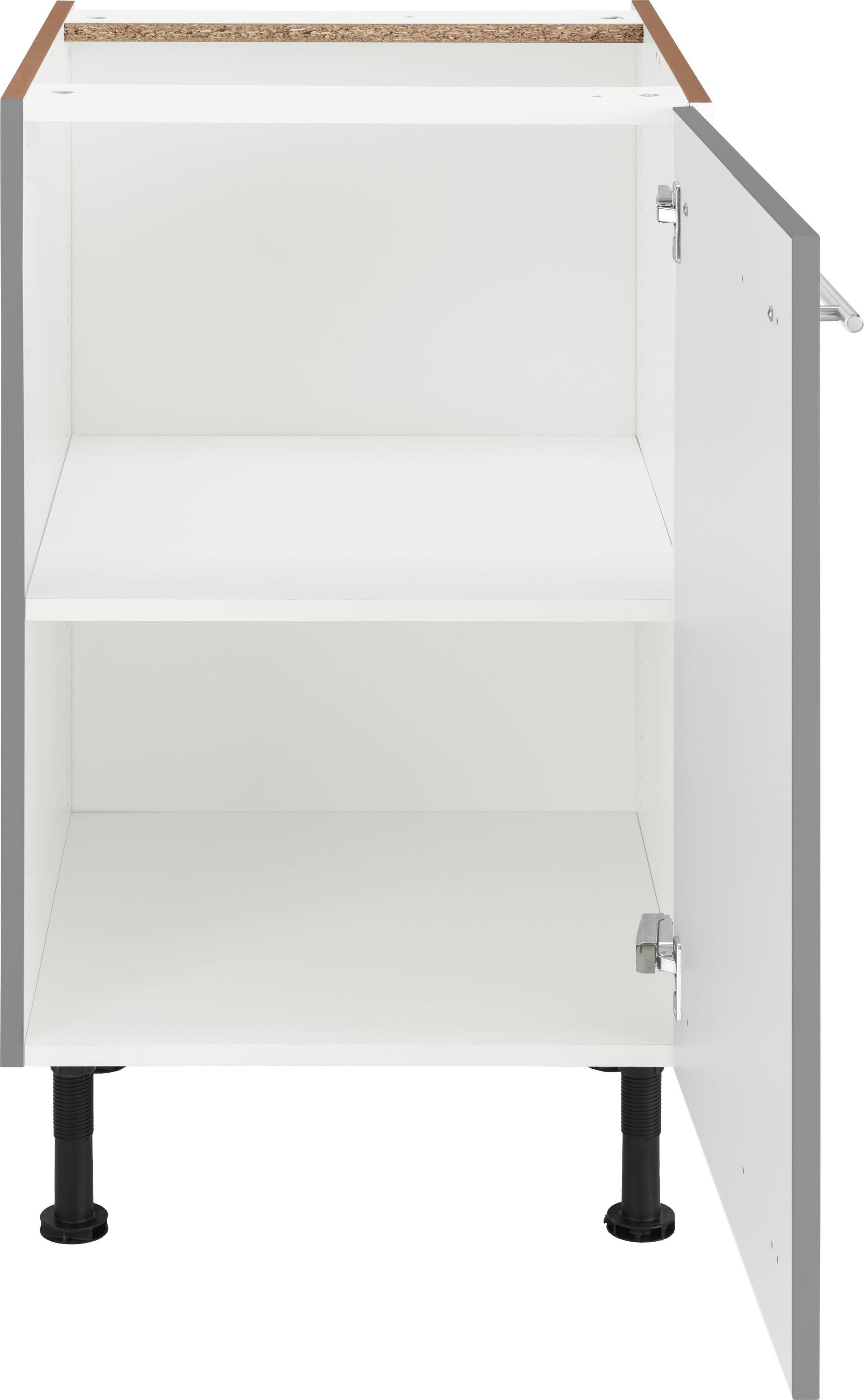 OPTIFIT Unterschrank »Bern«, 50 cm breit, mit 1 Tür mit höhenverstellbaren Füßen, mit Metallgriff