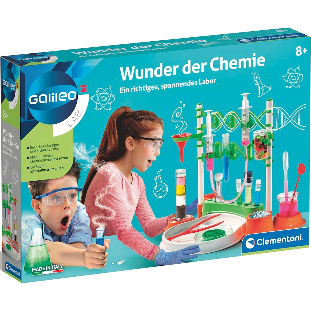 Clementoni® Experimentierkasten »Galileo, Wunder der Chemie«