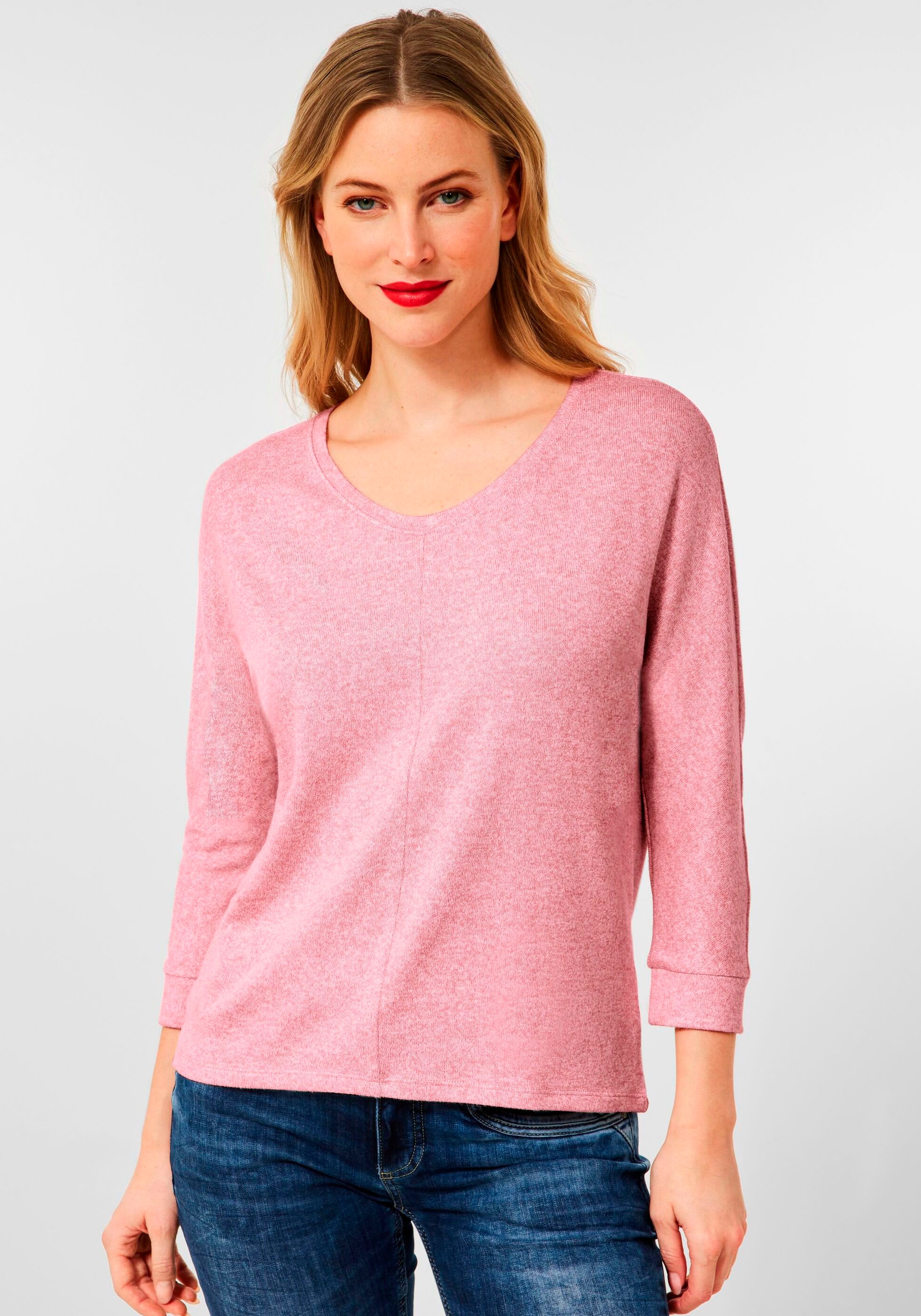 STREET ONE 3/4-Arm-Shirt »Style kaufen Melange-Optik Ellen«, in online