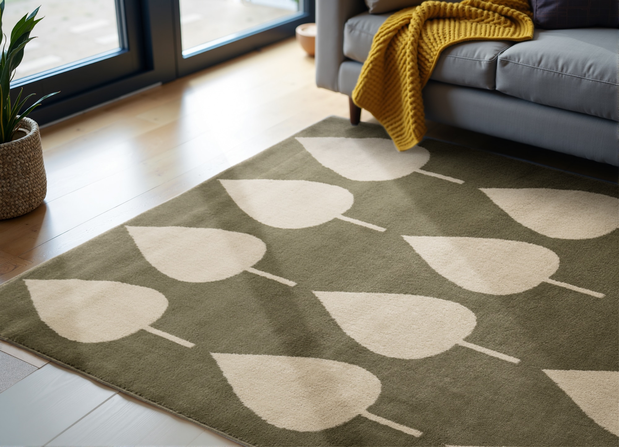 HANSE Home Kinderteppich »Lovely Leaves«, rechteckig, 8 mm Höhe, Spielteppich, fest, Kinderzimmer, Kurzflor, Spielunterlage