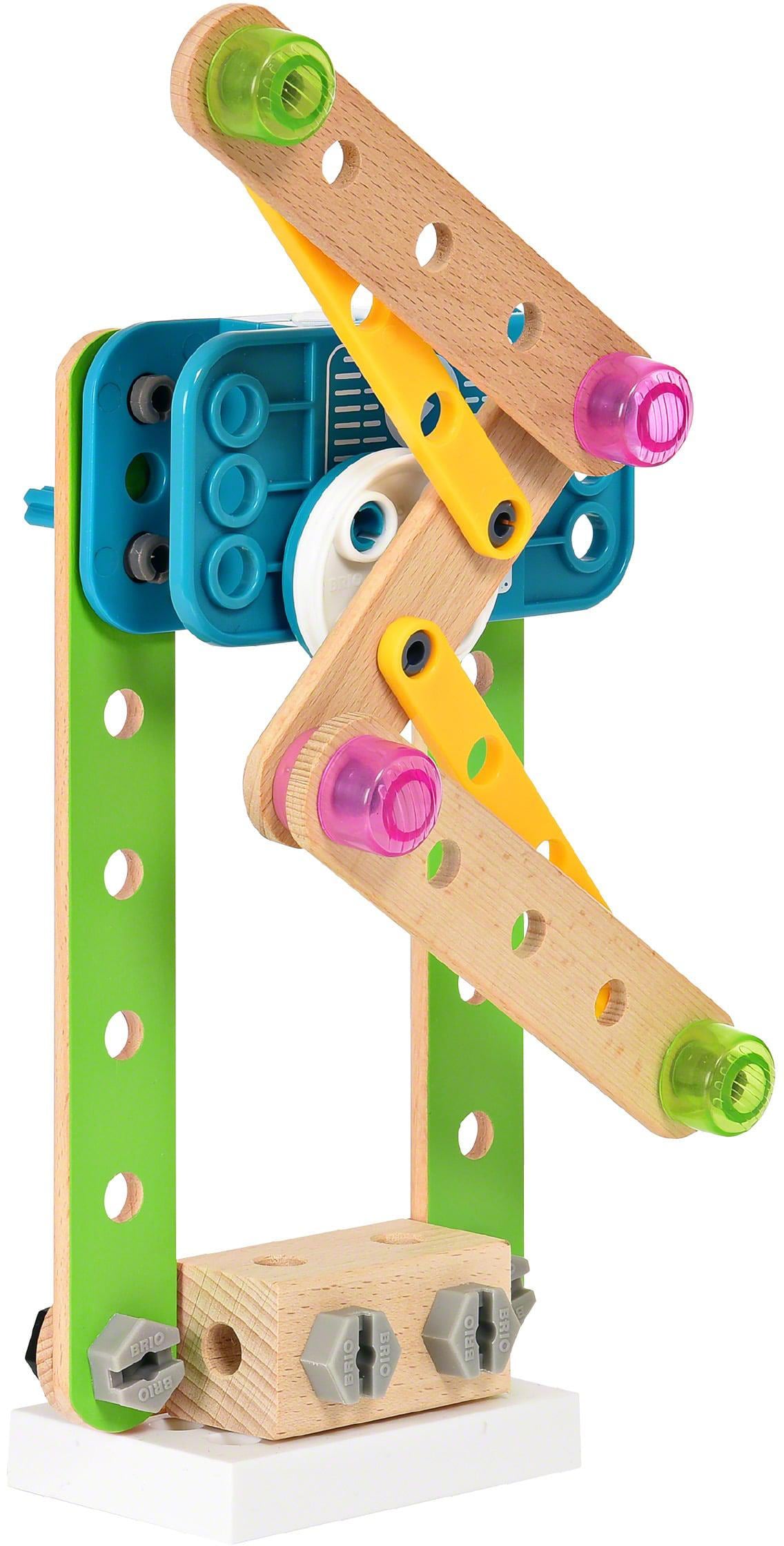 BRIO® Konstruktions-Spielset »Builder Motor-Set«, (121 St.), mit batteriebetreibenem Motor; FSC® - schützt Wald - weltweit