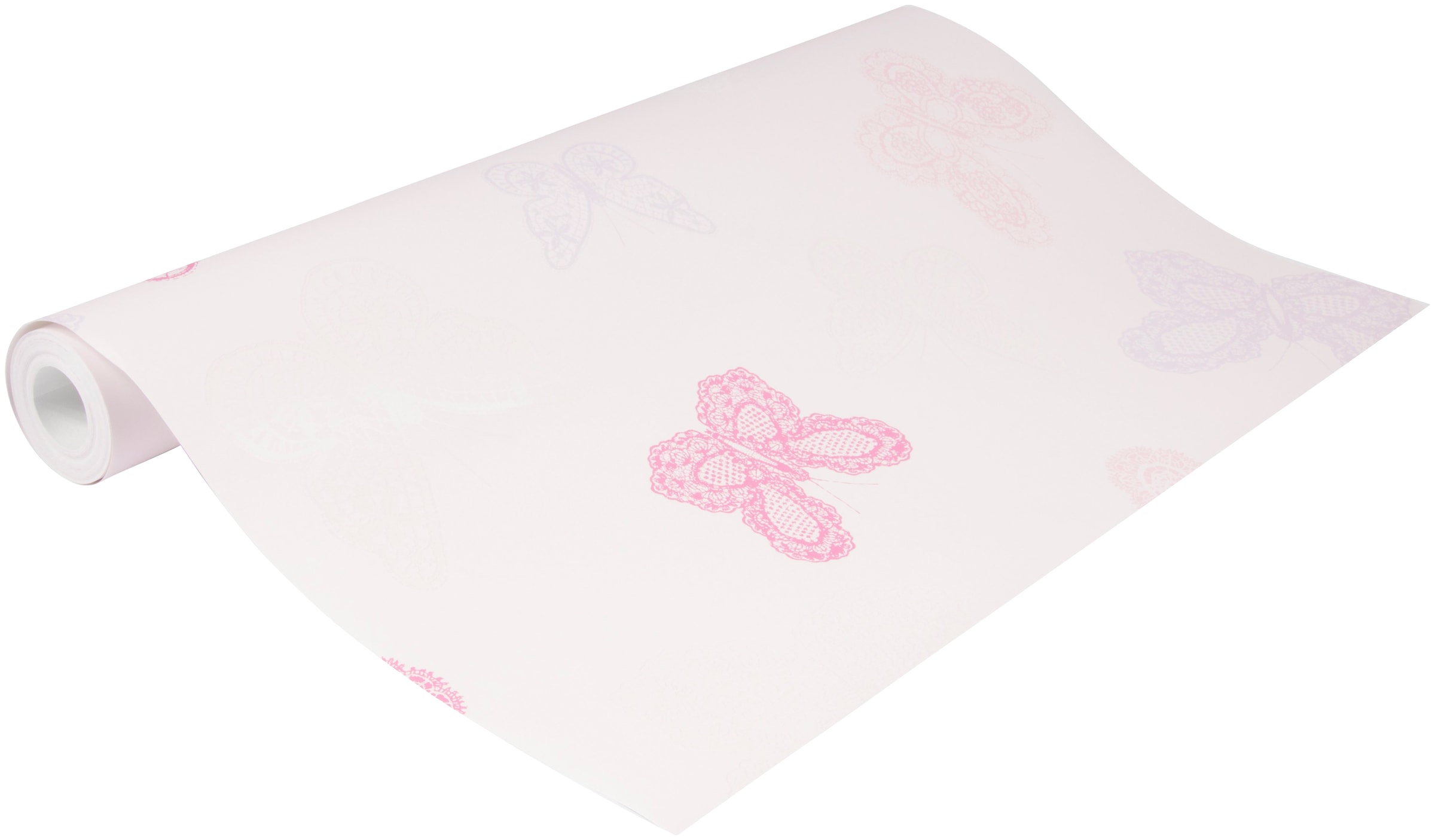 Superfresco Easy Vliestapete »Butterfly«, animal print, Schmetterling rosa lila 1000x53cm