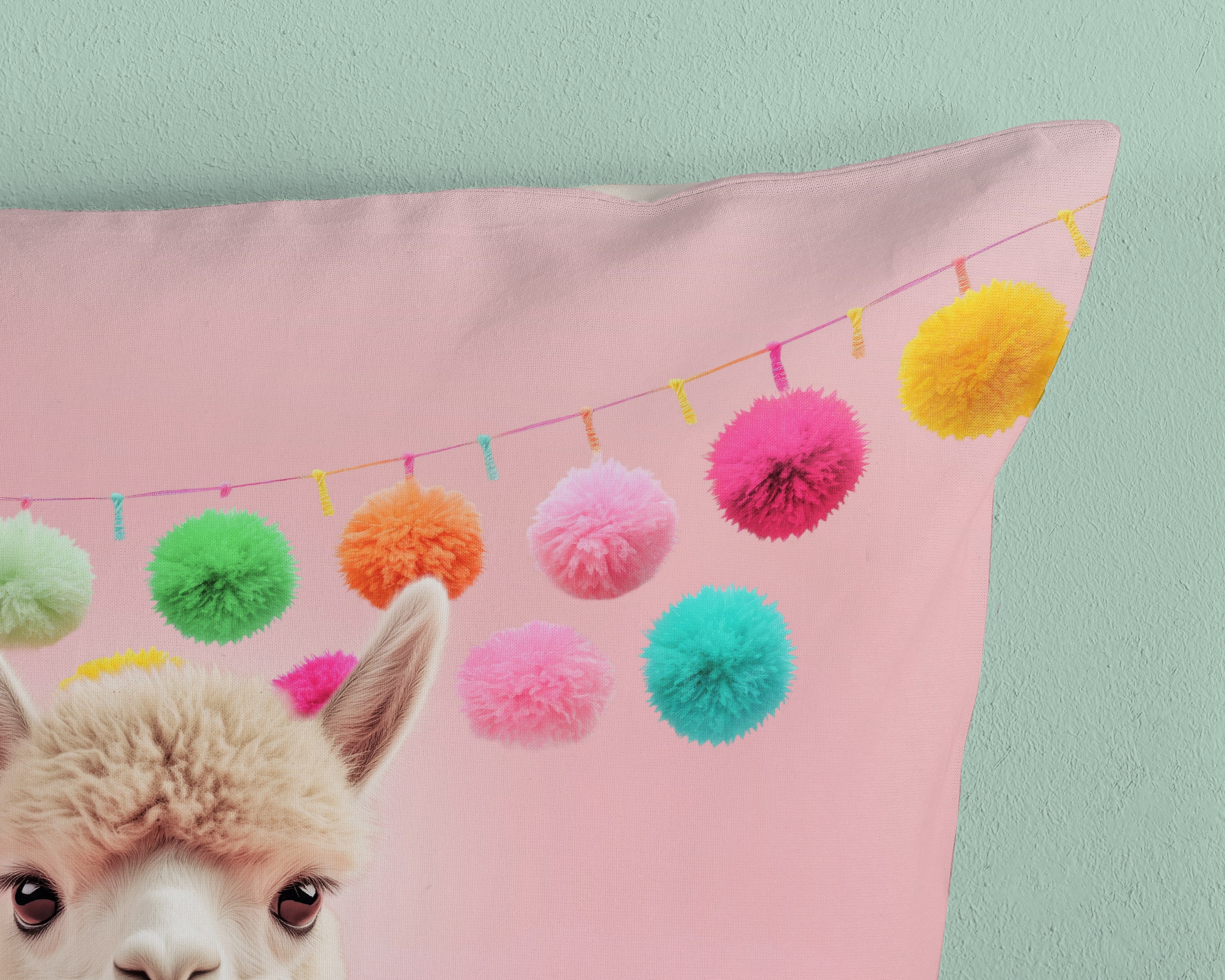 PURE luxury collection Kinderbettwäsche »Relaxing« 2 Stk. tlg. Mikrofaser, 135x200, 2 Teilig, Wendeoptik, Mädchen, Alpaka, Rosa