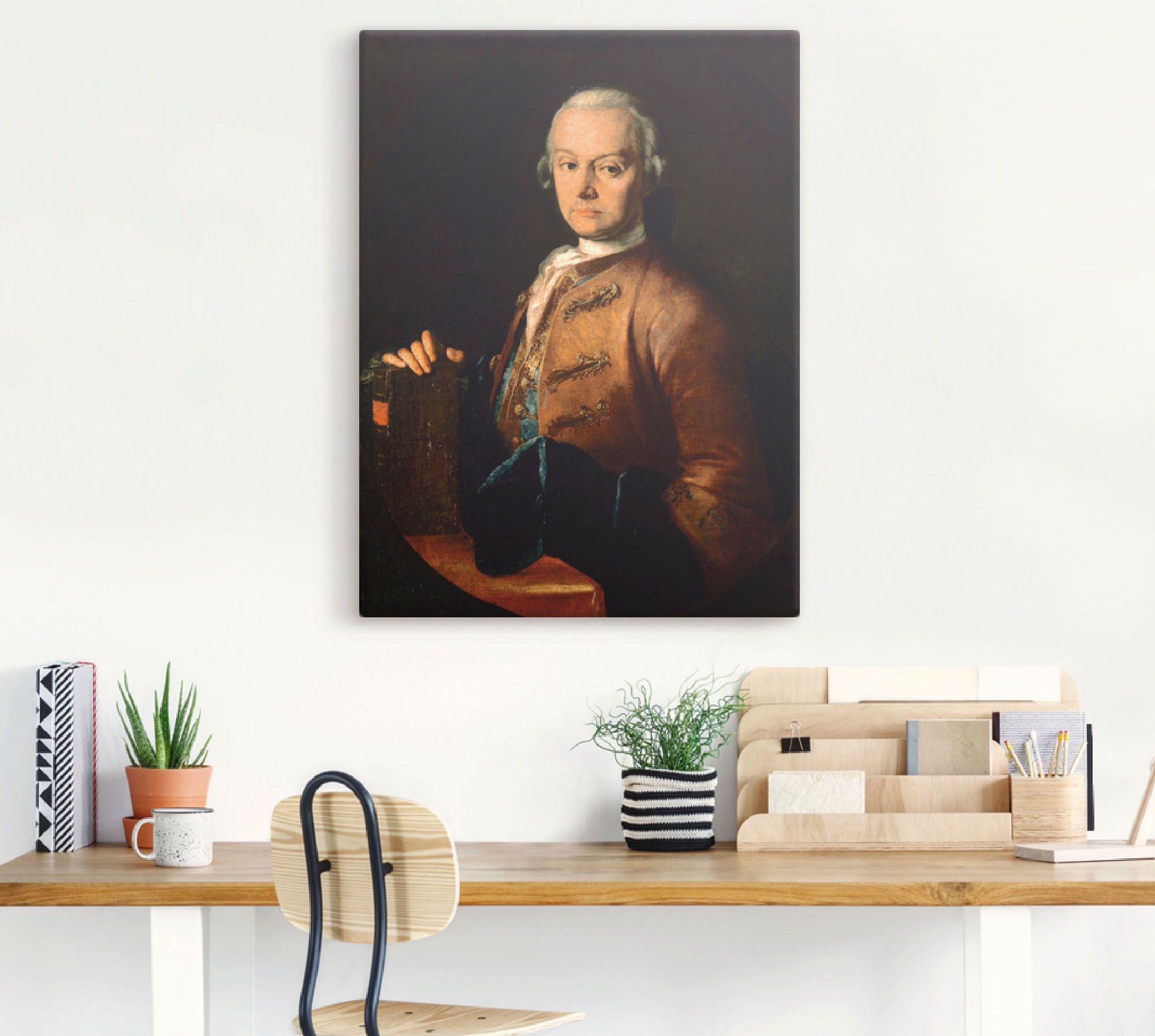 Artland Leinwandbild »Bildnis Leopold Mozart. Um 1765«, Menschen, (1 St.), auf Keilrahmen gespannt
