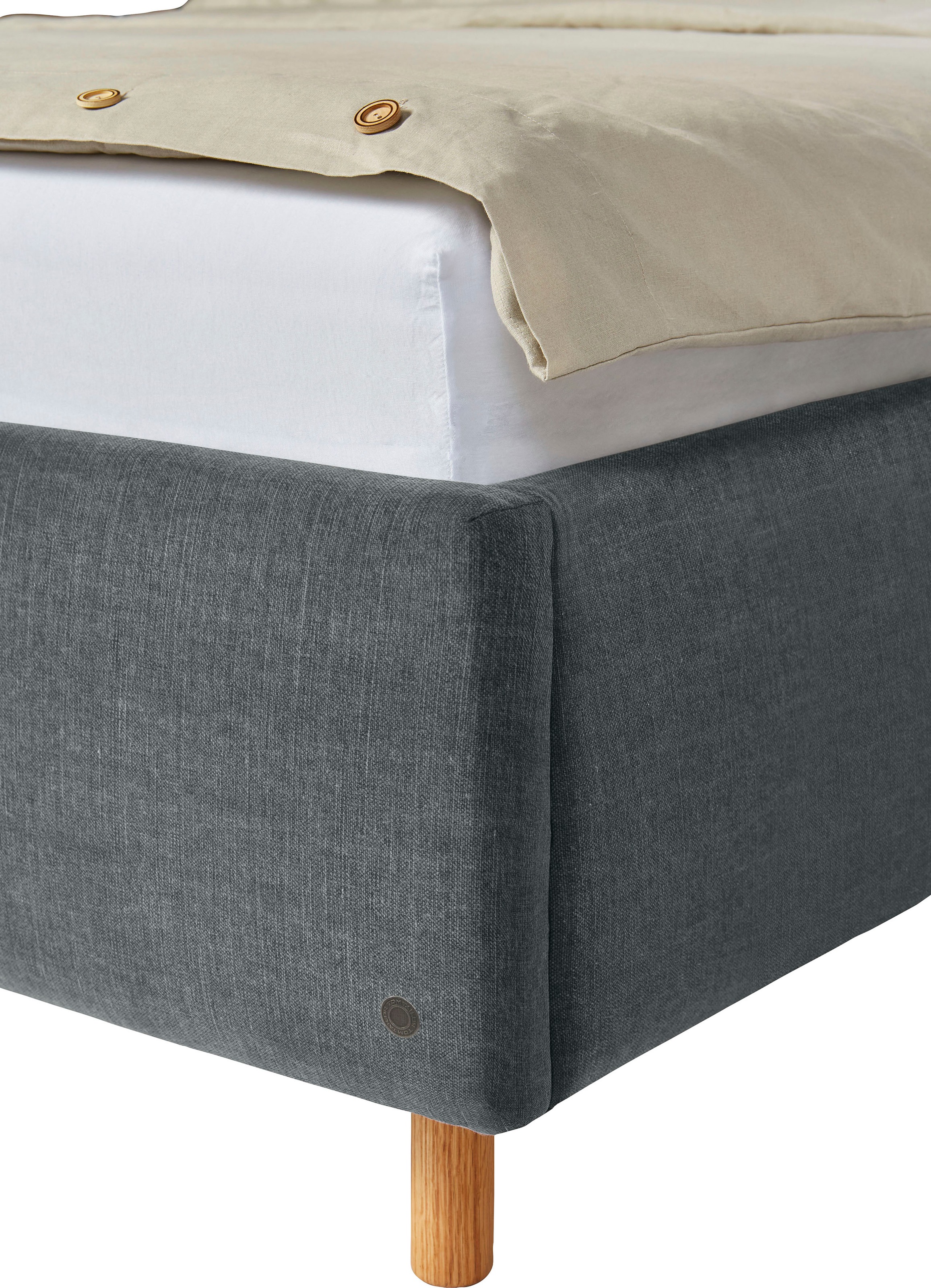 4. Bild von TOM TAILOR HOME Polsterbett »CALIFORNIA BED«, mit seitlichen Holzakzenten am Kopfteil