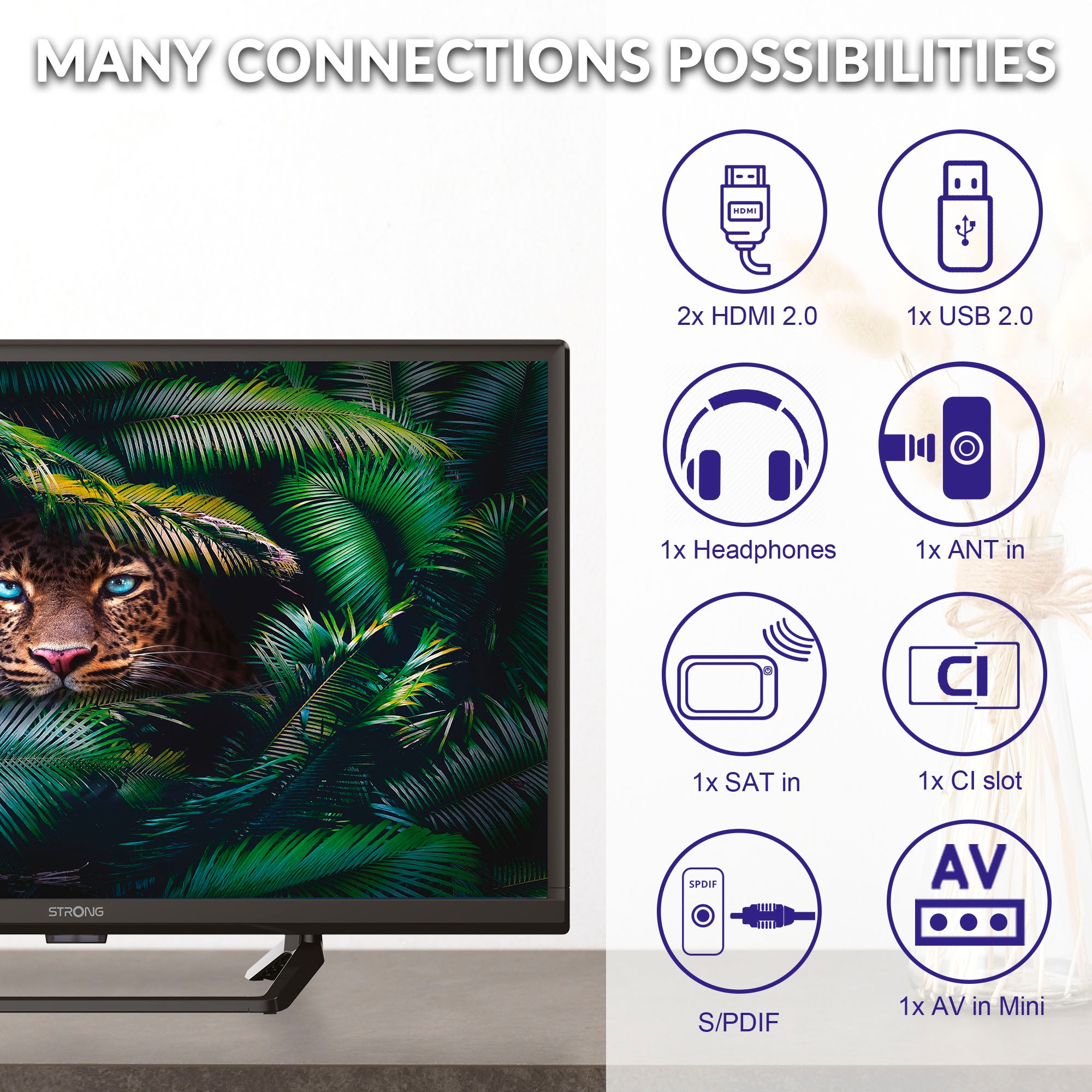 Strong LED-Fernseher »SRT 24HE4023C«, HD ready, Video-Streaming: Netflix, Youtube, Amazon Prime Video, Disney+