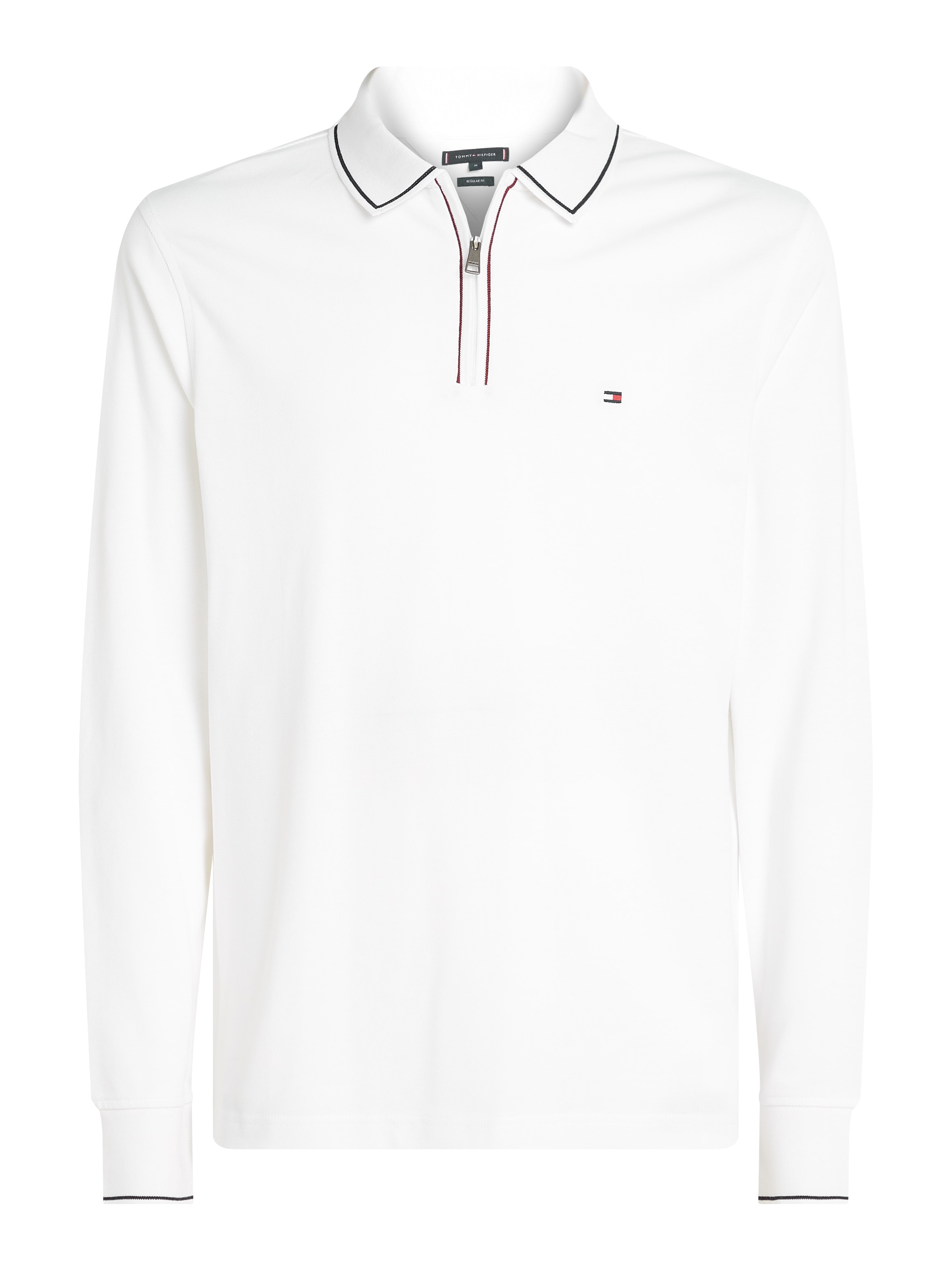 Tommy Hilfiger Langarm-Poloshirt »LS ZIP RWB DETAIL REG POLO«