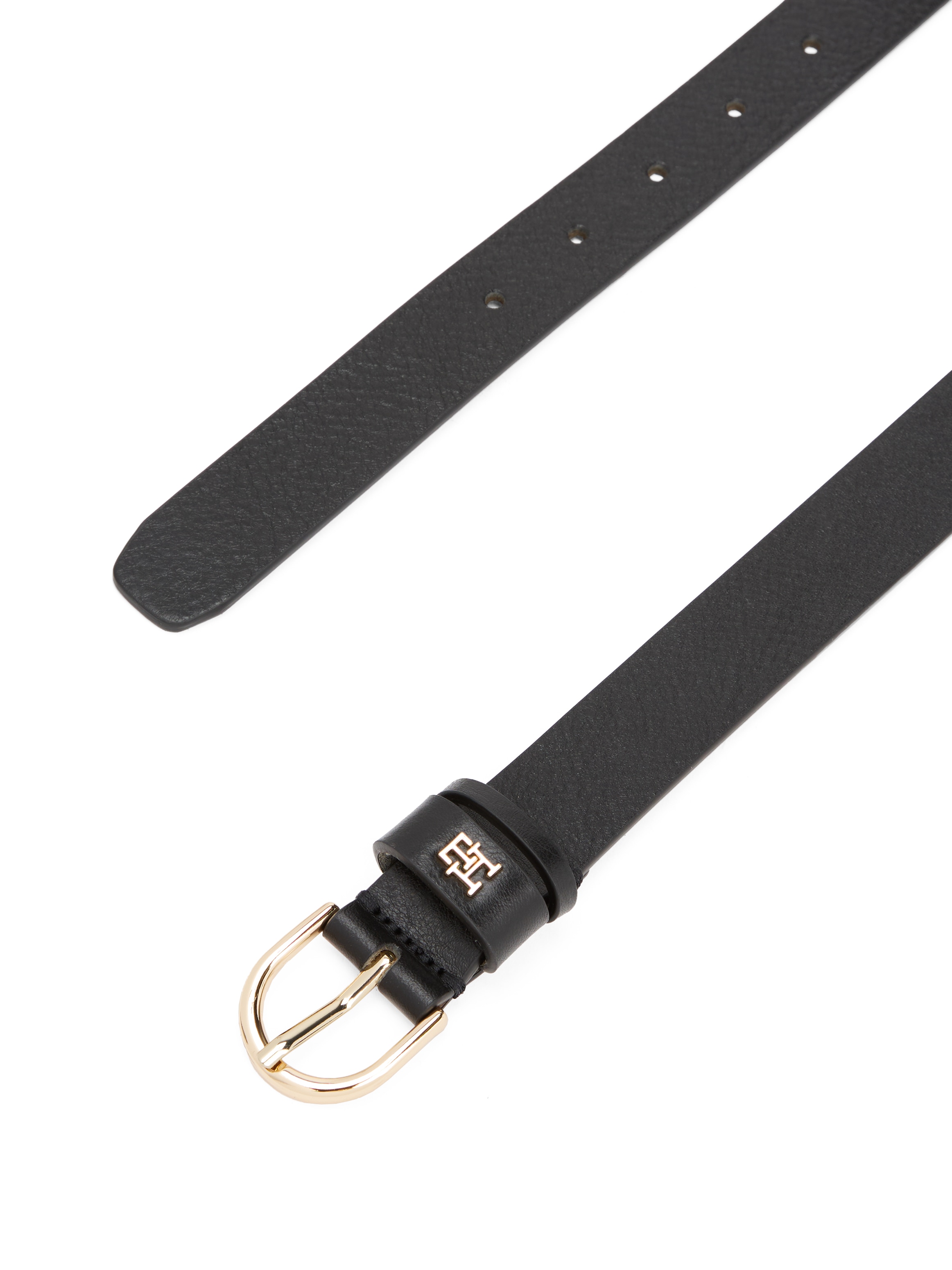 Tommy Hilfiger Ledergürtel »ESSENTIAL EFFORTLESS 2.5«, Logoemblem, weiche Haptik, ovale Einfachdornschließe