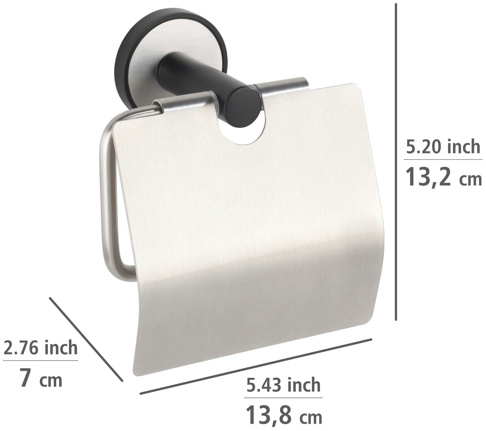 WENKO Toilettenpapierhalter »UV-Loc® Udine«, Befestigen ohne Bohren