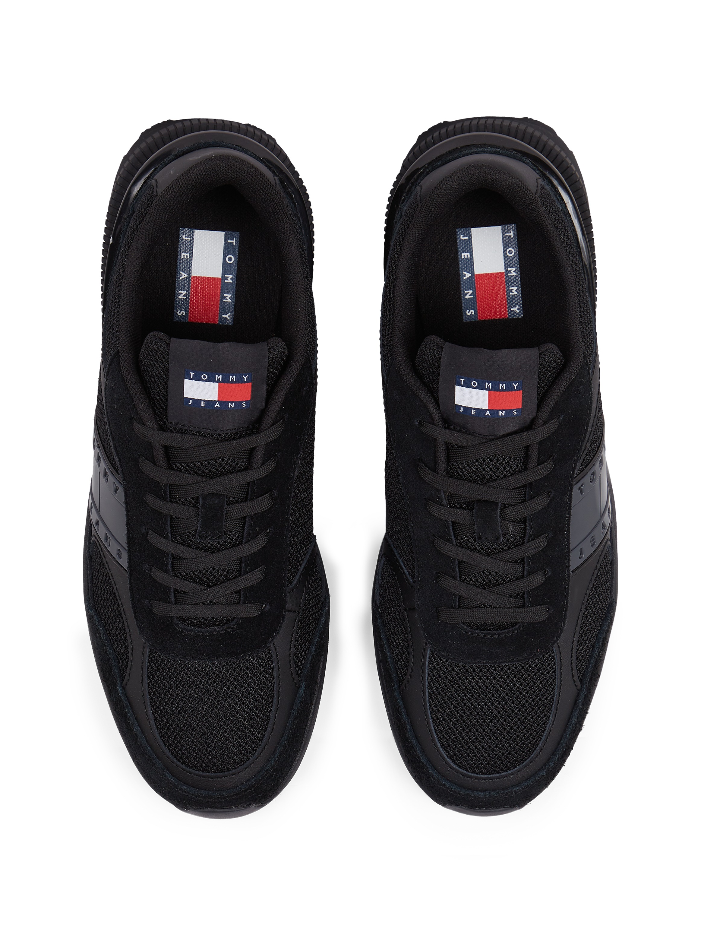 Tommy Jeans Sneaker »TJM TECHNICAL RUNNER ESS«, Freizeitschuh, Halbschuh, Schnürschuh mit gepolstertem Schaftrand