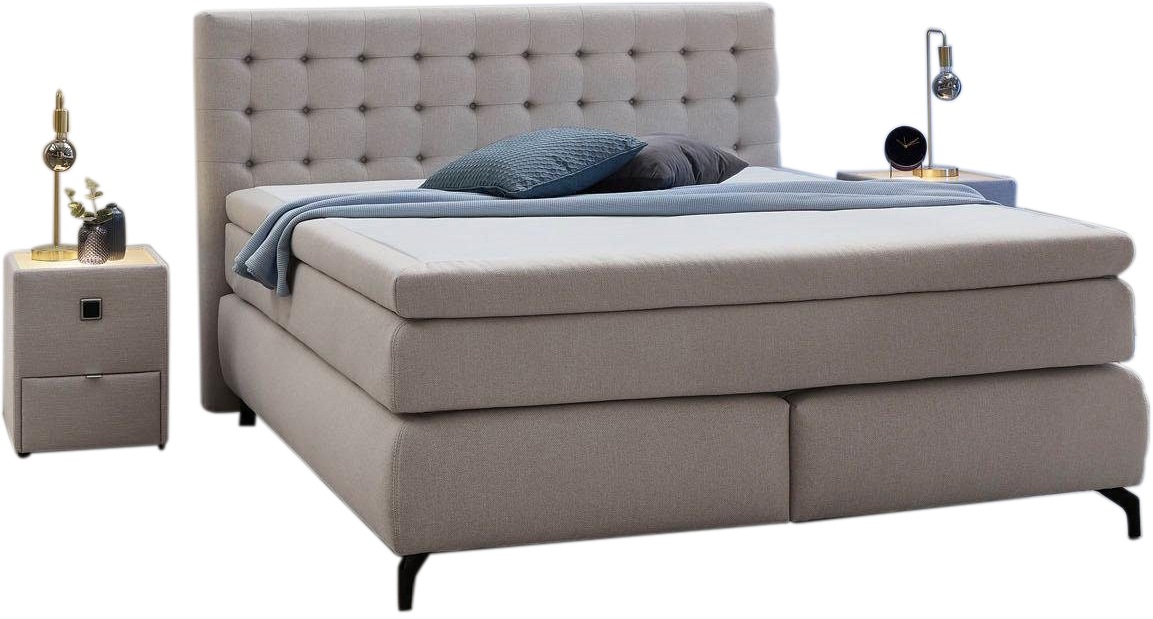 Jockenhöfer Gruppe Boxspringbett »Jessica inklusive 9cm Kaltschaum-Topper« günstig online kaufen