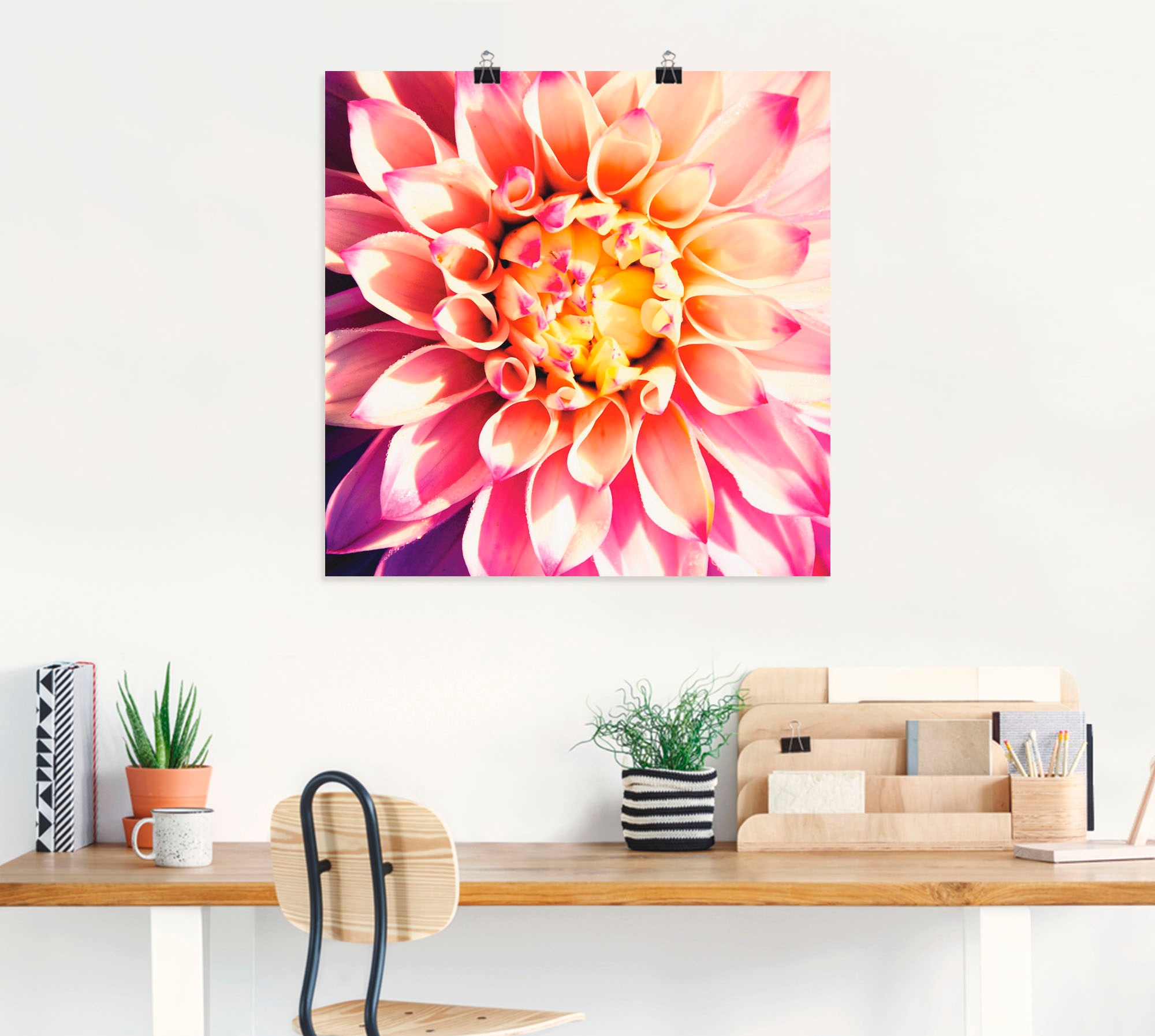 Artland Wandbild »Dahlie«, Blumen, (1 St.), als Leinwandbild, Poster in verschied. Größen