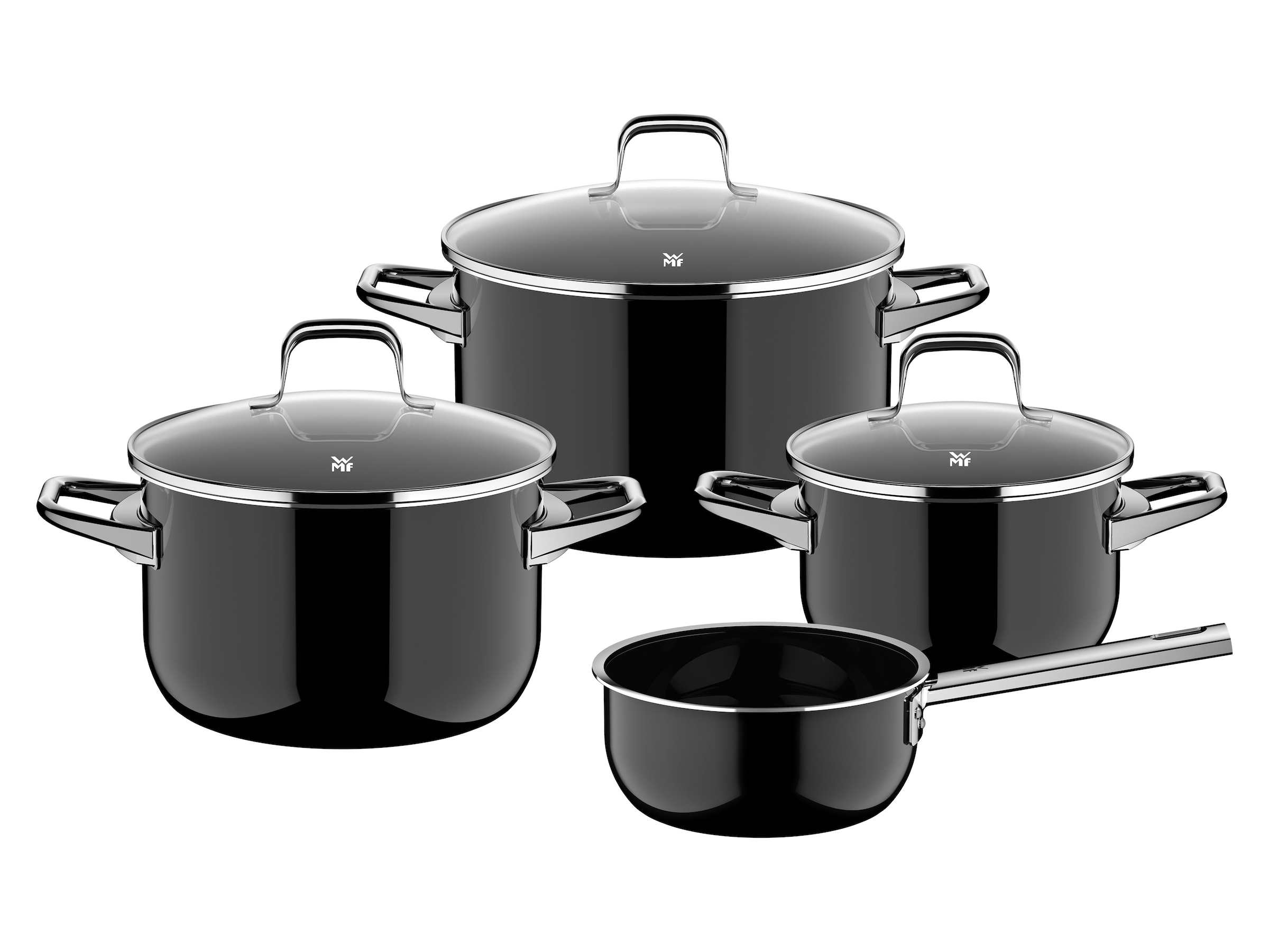 WMF Topf-Set »Fusiontec Essential Pro« Set, 7 tlg. tlg. Edelstahl   Glas günstig online kaufen