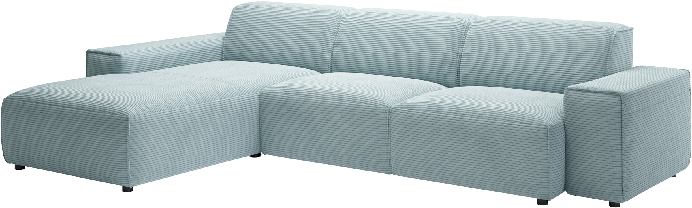 andas Ecksofa »Glimminge auch in Breitcord, Feincord, Bouclé + Easy care-Bezug«, L-Form, Breite 294, Zierkissen
