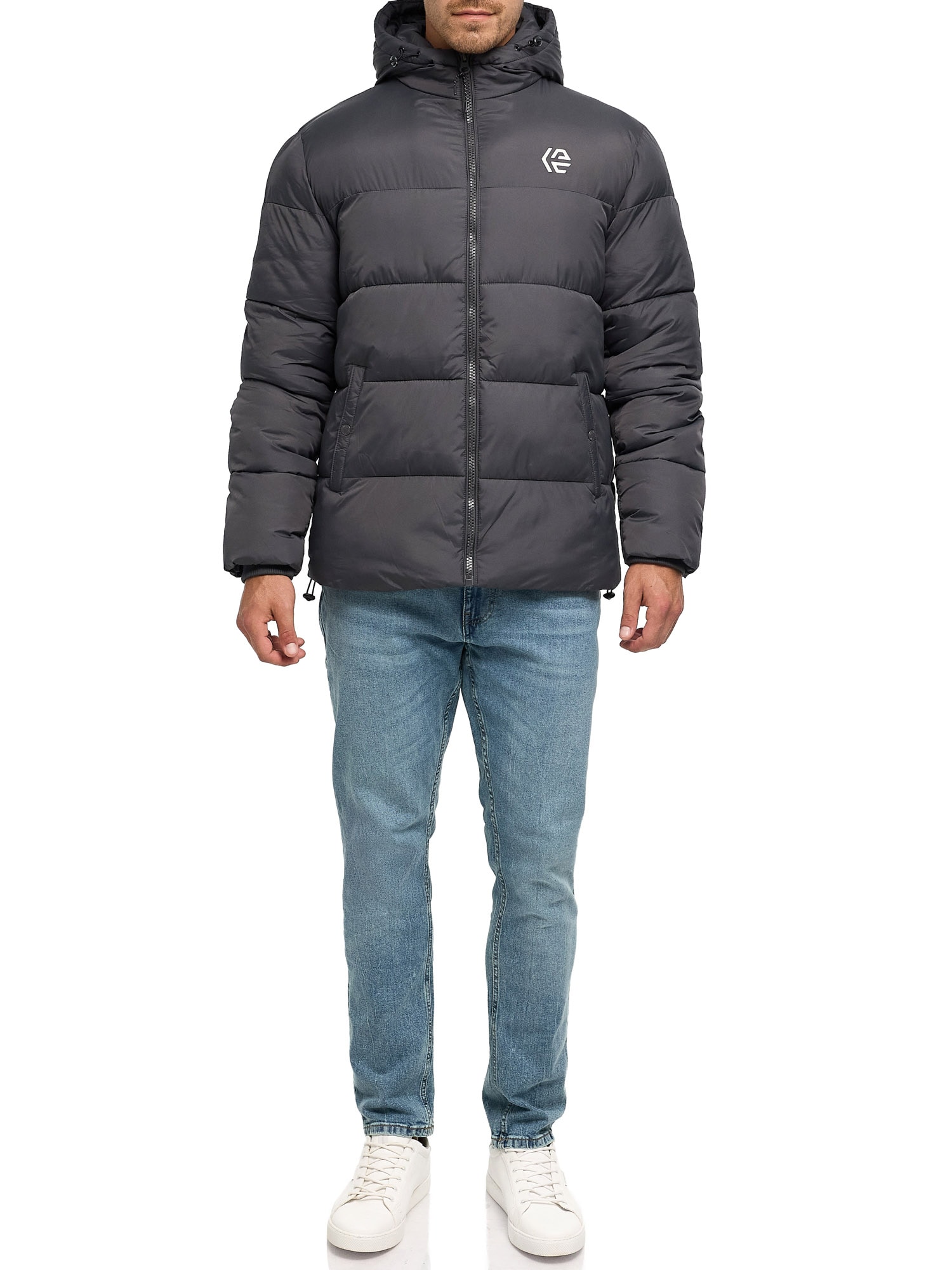 Indicode Steppjacke »INAlanin Solid« mit Kapuze Kunstfaser, mit Steppung