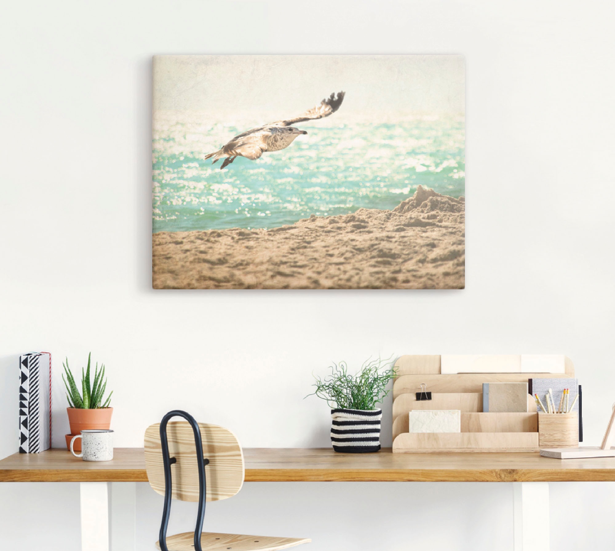 Artland Wandfolie »Der Flug der Möwe«, Vögel, (1 St.), selbstklebend