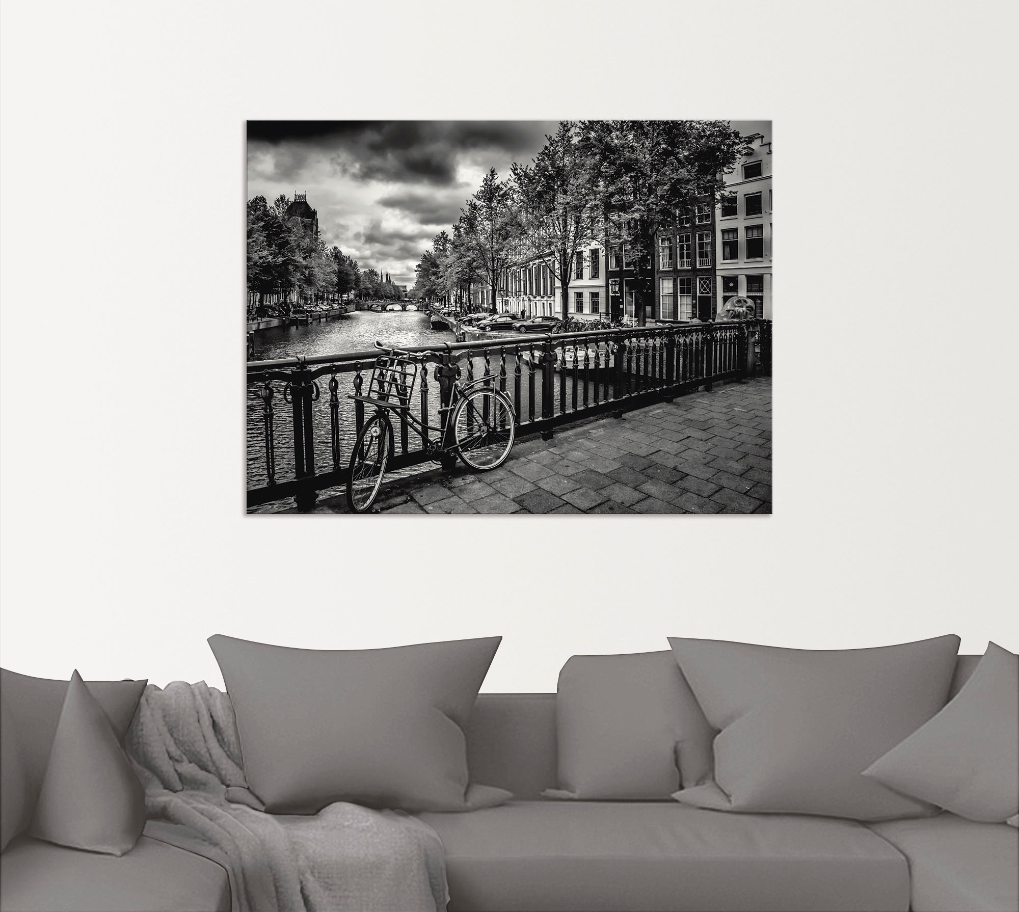 Artland Alu-Dibond-Druck »Amsterdam Keizergracht I«, Niederlande, (1 St.), für Innen- und Außenbereich geeignet, Outdoorbild