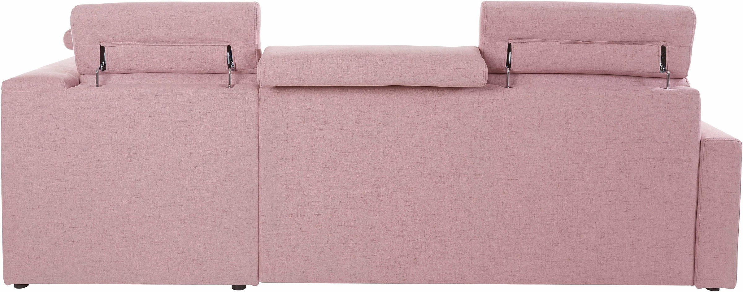 DOMO collection Ecksofa »Ava, moderne Sitzheftung mit toller Doppelnaht, komfortabel, L-Form«, mit Ottomane, inkl. Federkern, wahlweise mit Kopfteilverstellungen