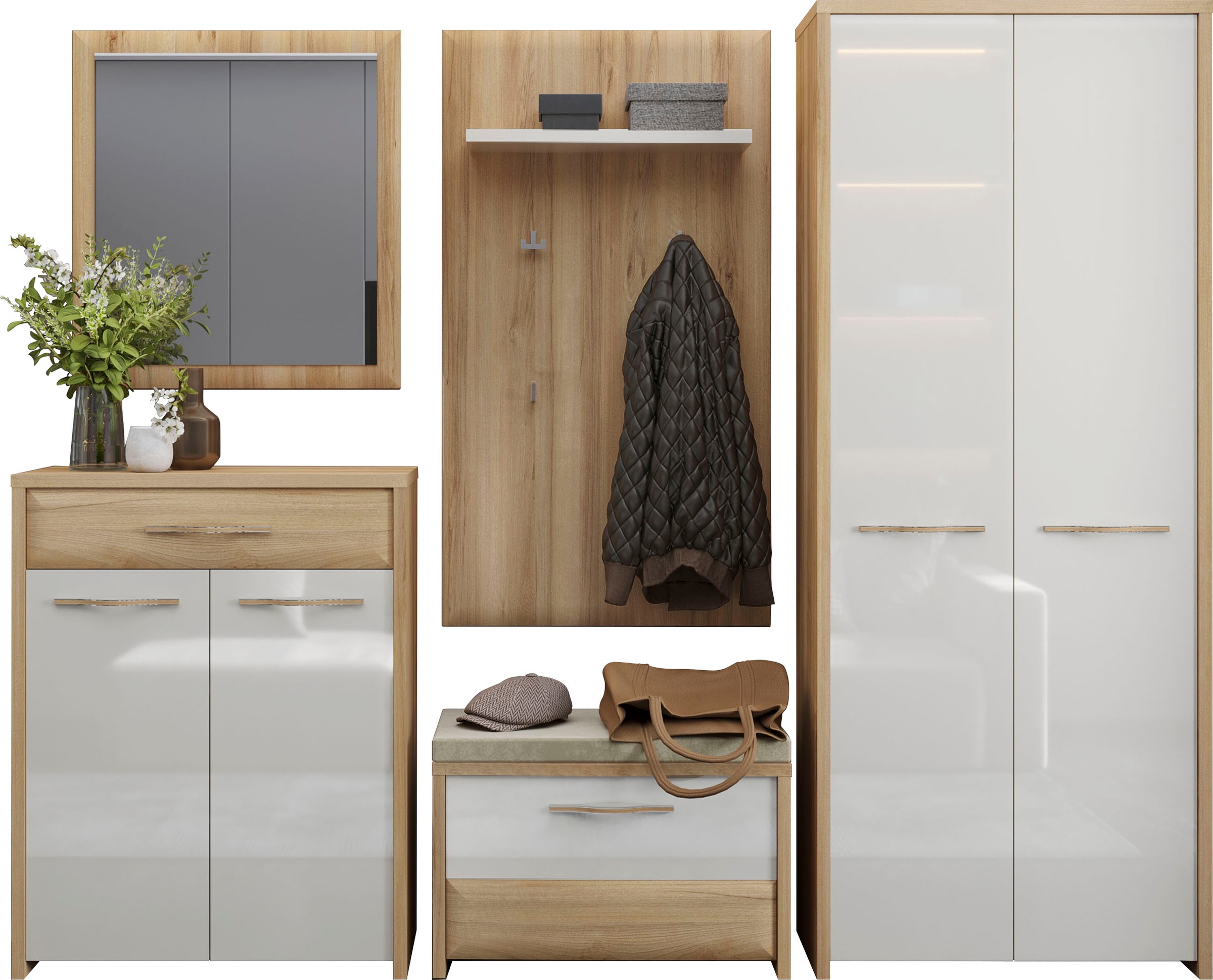 Home affaire Garderoben-Set »Gala« Set, 5 Stk. tlg. Soft-Close Funktion, Ho günstig online kaufen