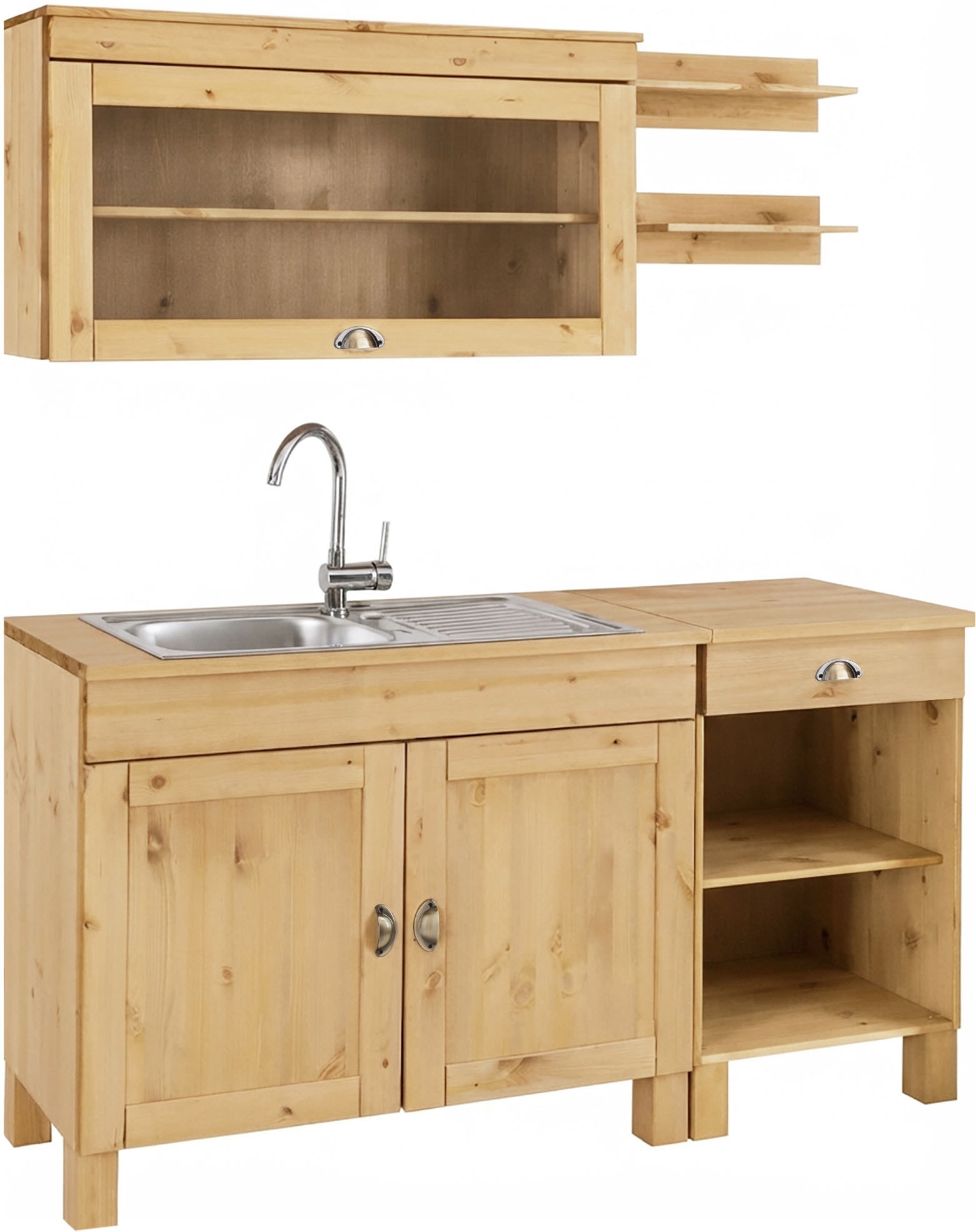 Home affaire Pantryküche »Oslo« Breite 150 cm, ohne E-Geräte