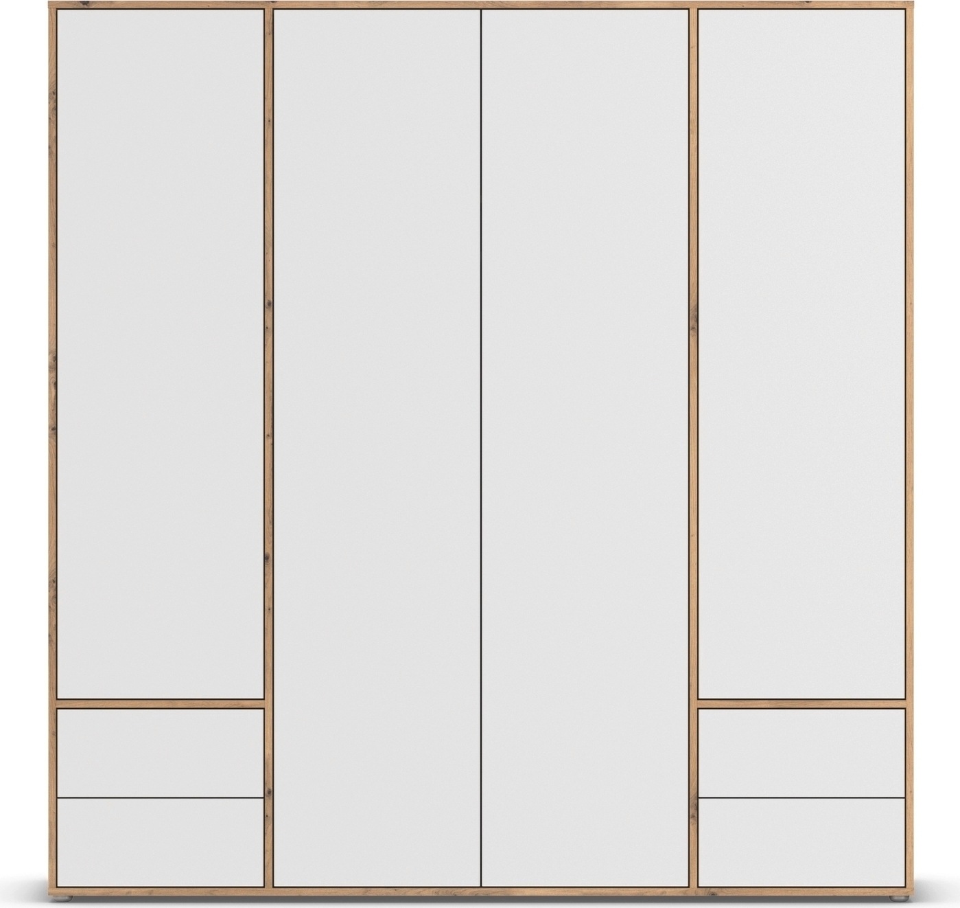 rauch Drehtürenschrank »Kleiderschrank Schrank Garderobe Wäscheschrank NABILA viel Stauraum«, (in 3 verschiedenen Ausstattungen BASIC/CLASSIC/PREMIUM), mit 2 Schubladen und Push-to-Open Funktion TOPSELLER MADE IN GERMANY