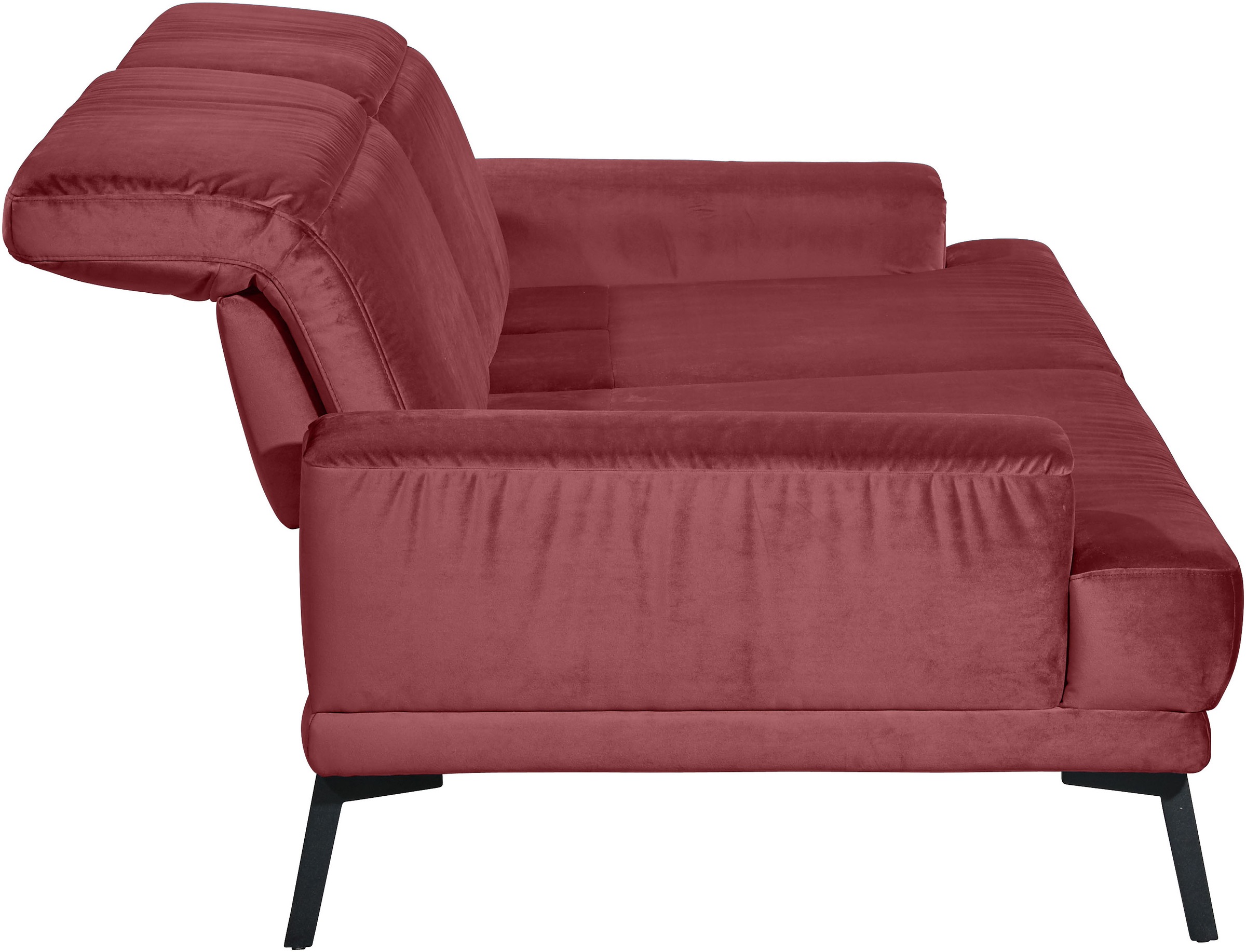 Musterring 3-Sitzer »MR 4580«, inkl. Kopf- und Sitztiefenverstellung, Fuß schwarz, B228 x T103 cm